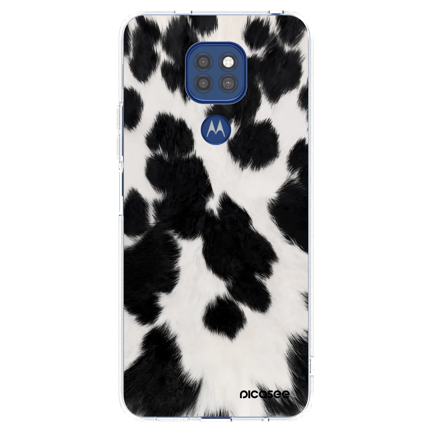 Picasee husă transparentă din silicon pentru Motorola Moto G9 Play - Black Moo