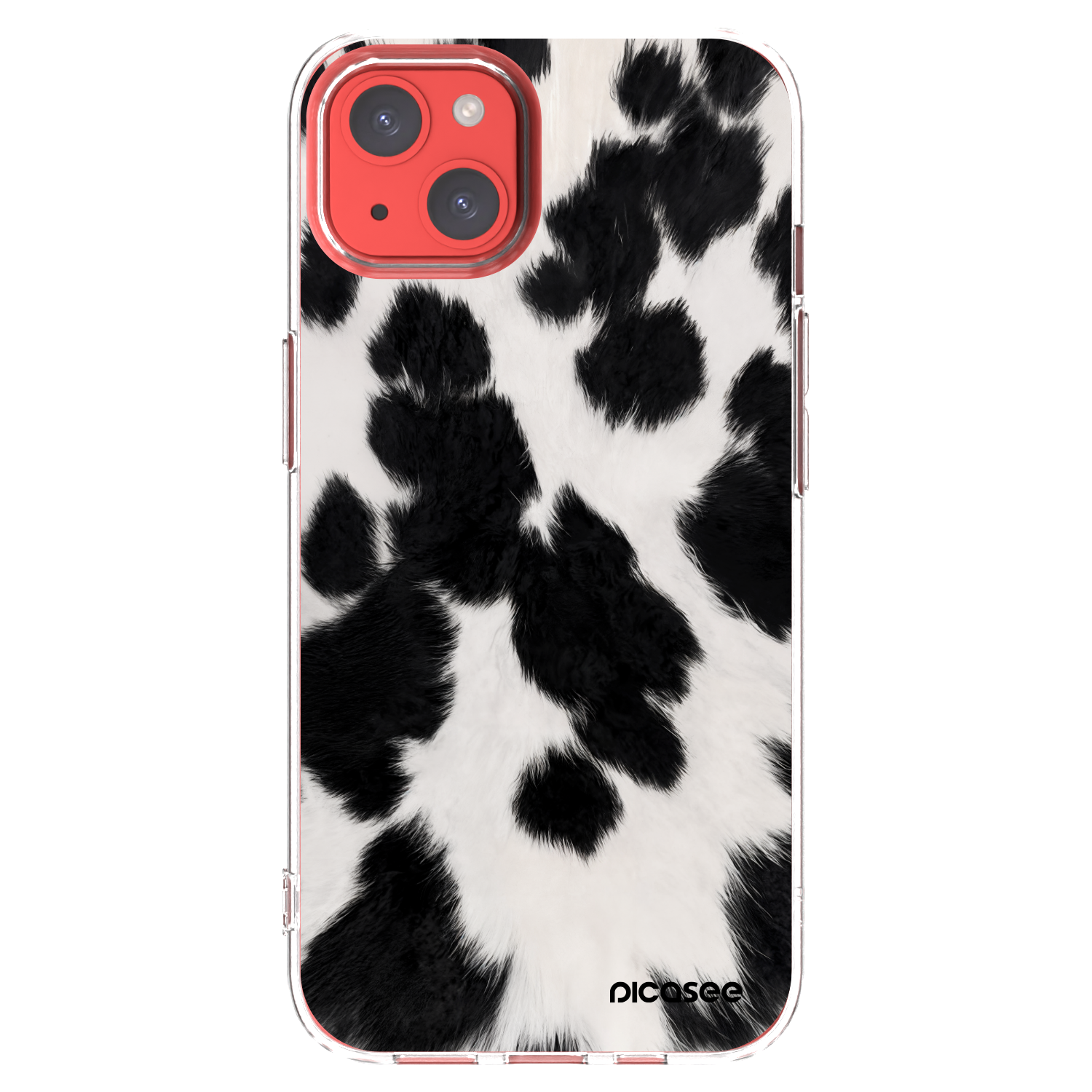 Picasee husă transparentă din silicon pentru Apple iPhone 13 - Black Moo