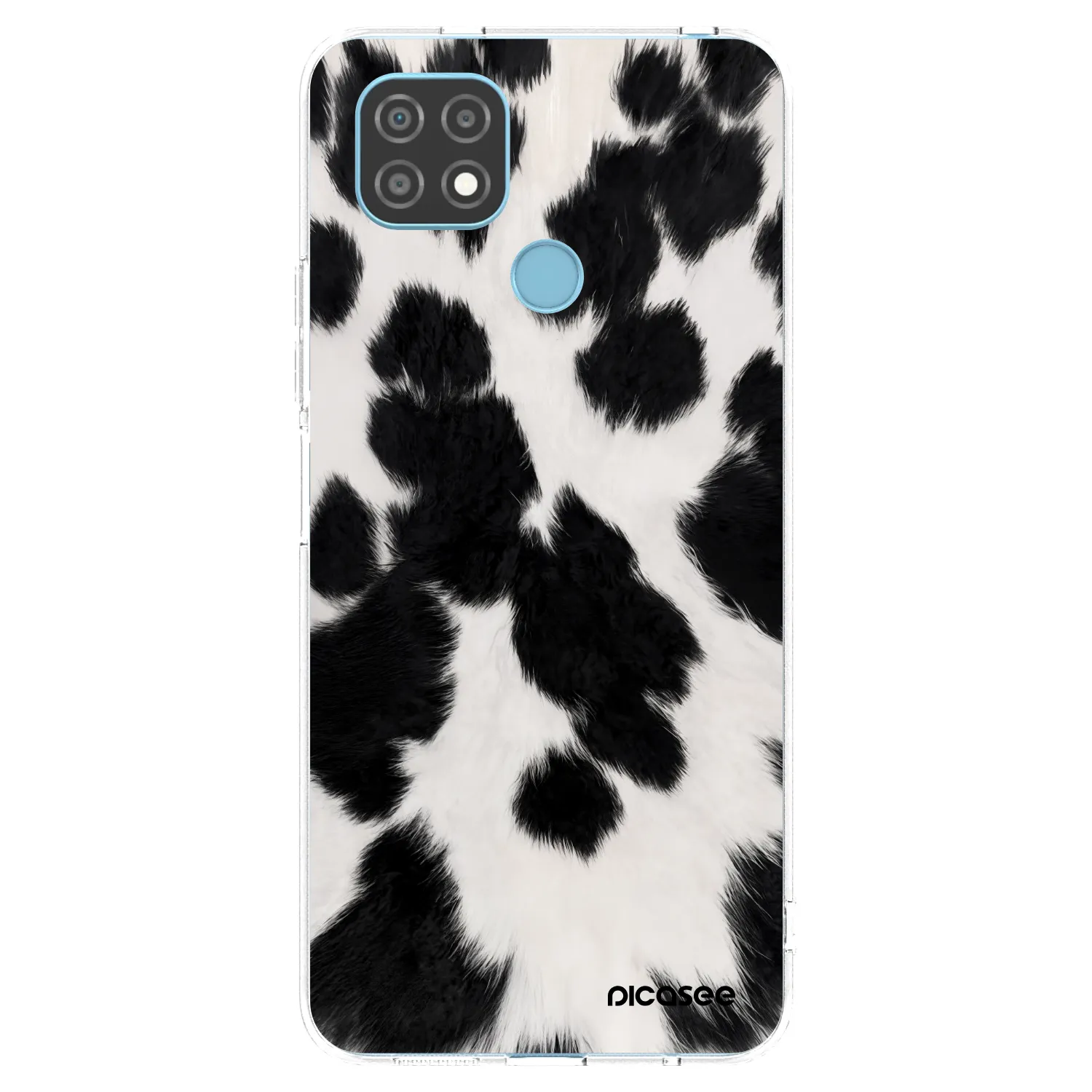 Picasee husă transparentă din silicon pentru Realme C21 - Black Moo