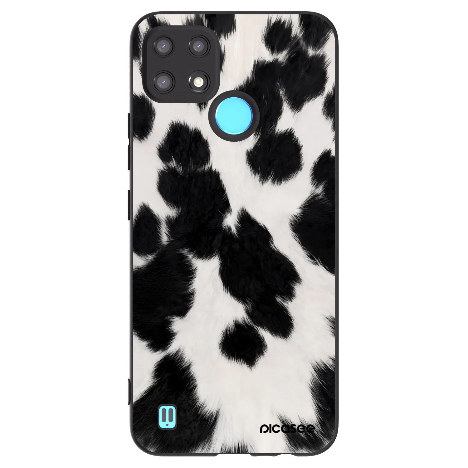 Picasee husă neagră din silicon pentru Realme C21 - Black Moo