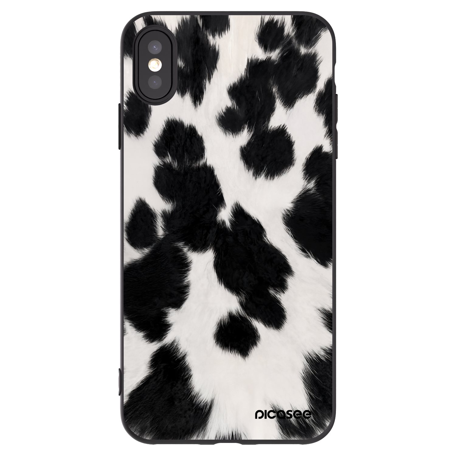 Picasee husă neagră din silicon pentru Apple iPhone XS Max - Black Moo