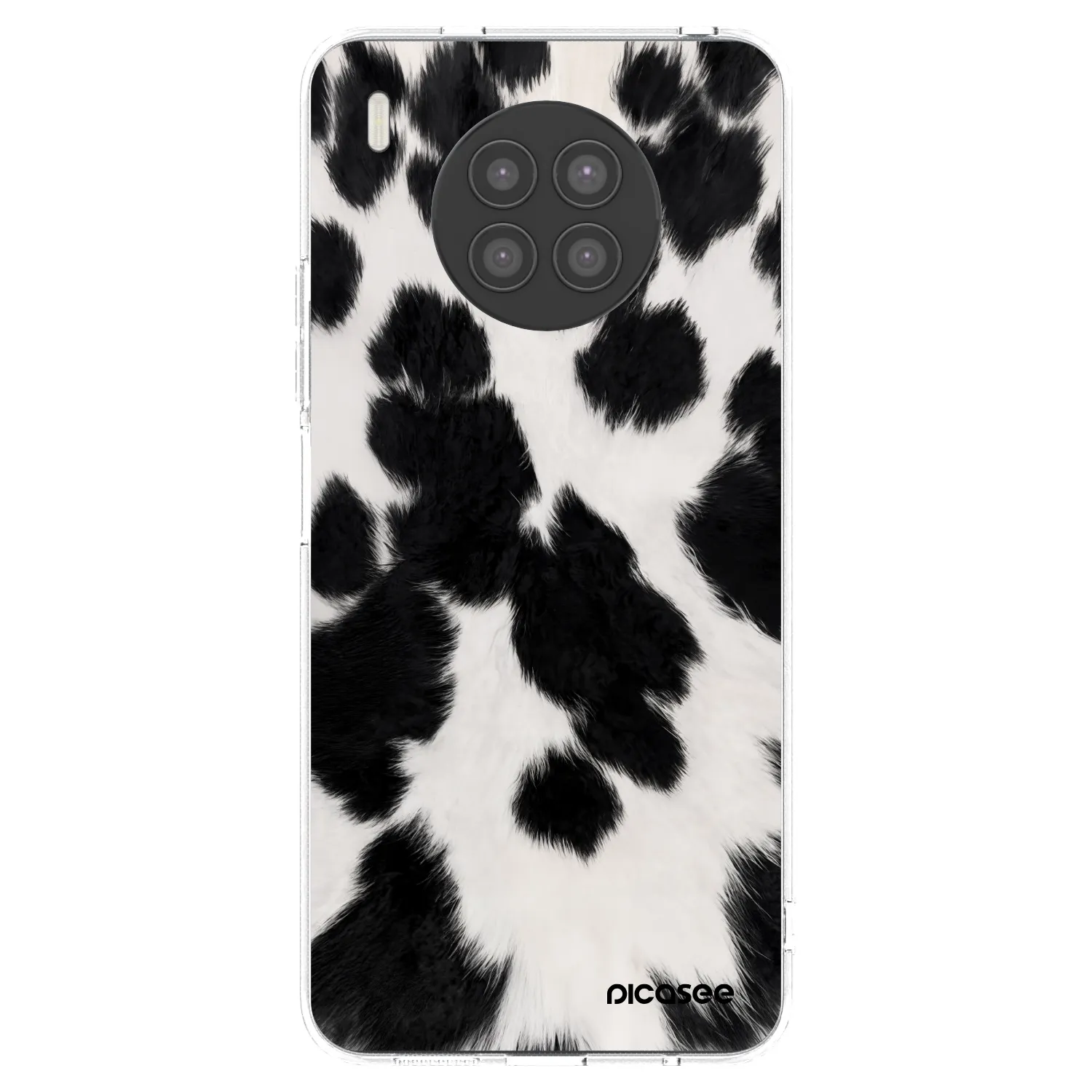 Picasee husă transparentă din silicon pentru Huawei Nova 8i - Black Moo