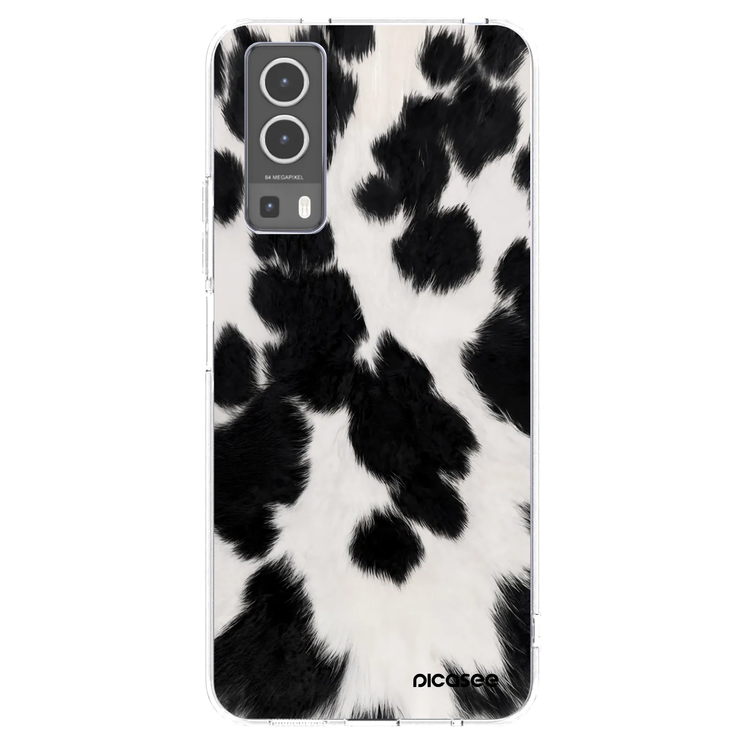 Picasee husă transparentă din silicon pentru Vivo Y72 5G - Black Moo
