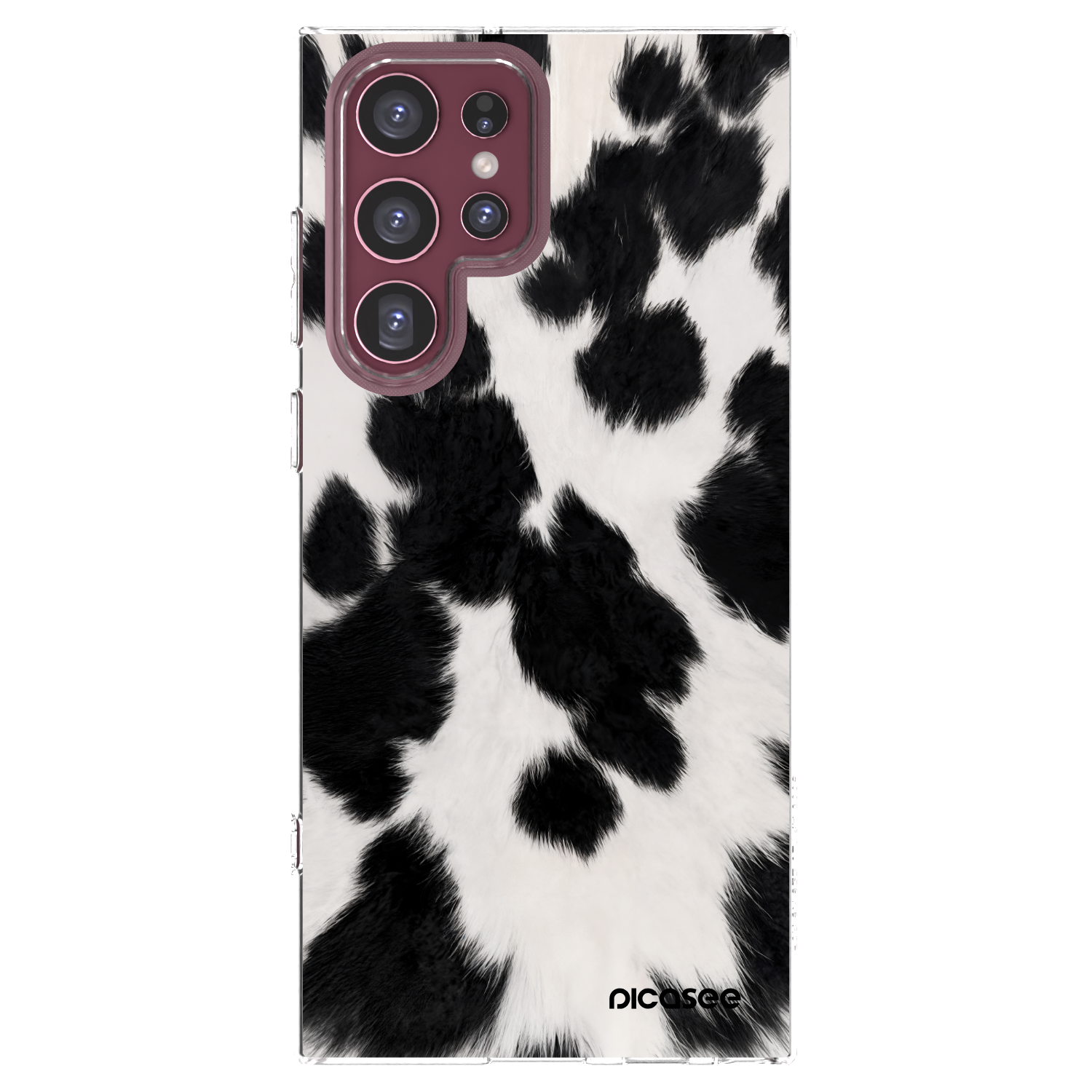Picasee husă transparentă din silicon pentru Samsung Galaxy S22 Ultra 5G - Black Moo