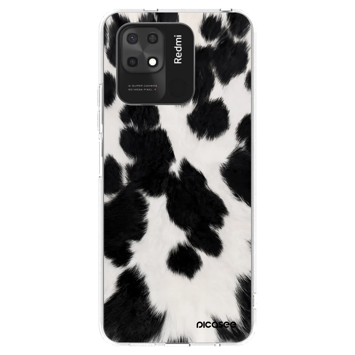 Picasee husă transparentă din silicon pentru Xiaomi Redmi 10C - Black Moo