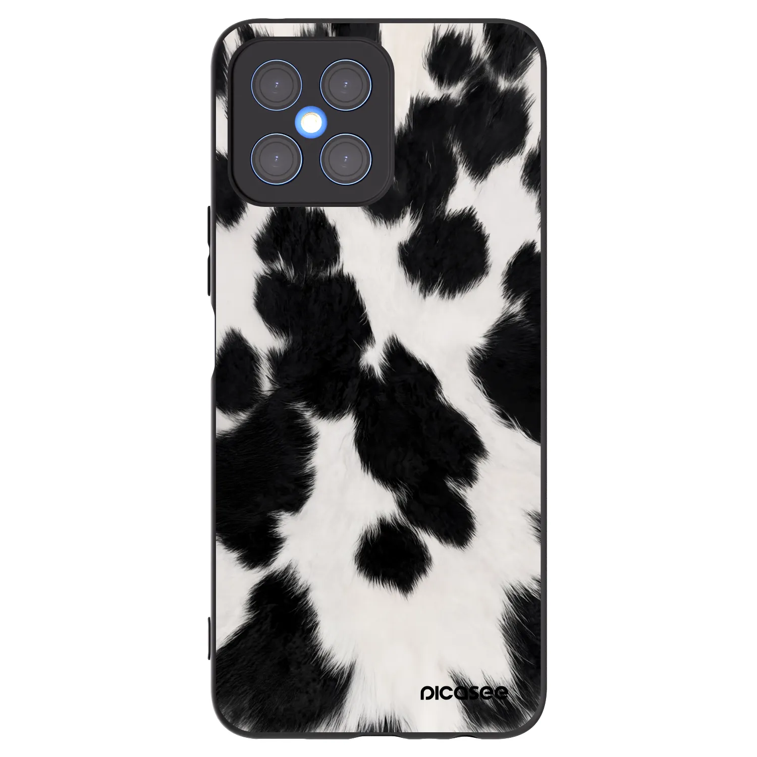 Picasee husă neagră din silicon pentru Honor X8 4G - Black Moo