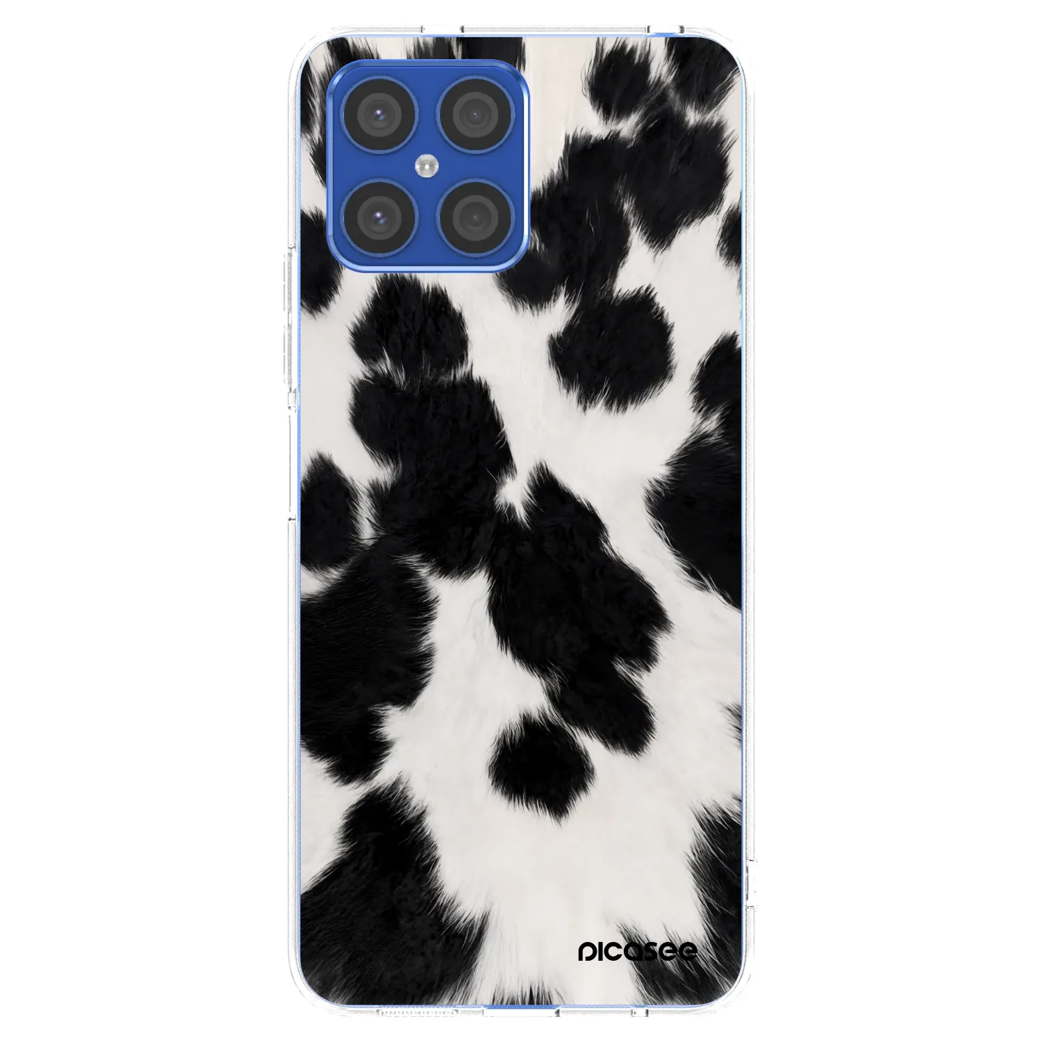 Picasee husă transparentă din silicon pentru Honor X8 4G - Black Moo