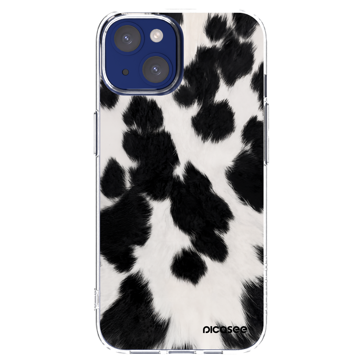 Picasee husă transparentă din silicon pentru Apple iPhone 14 - Black Moo