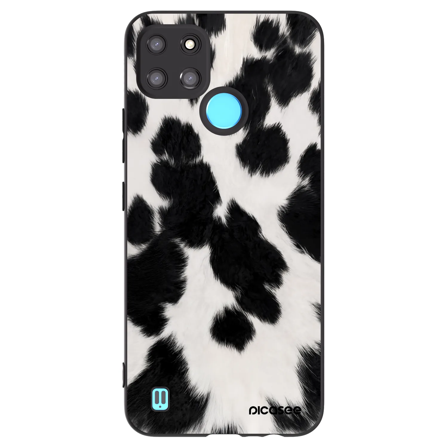 Picasee husă neagră din silicon pentru Realme C21Y - Black Moo