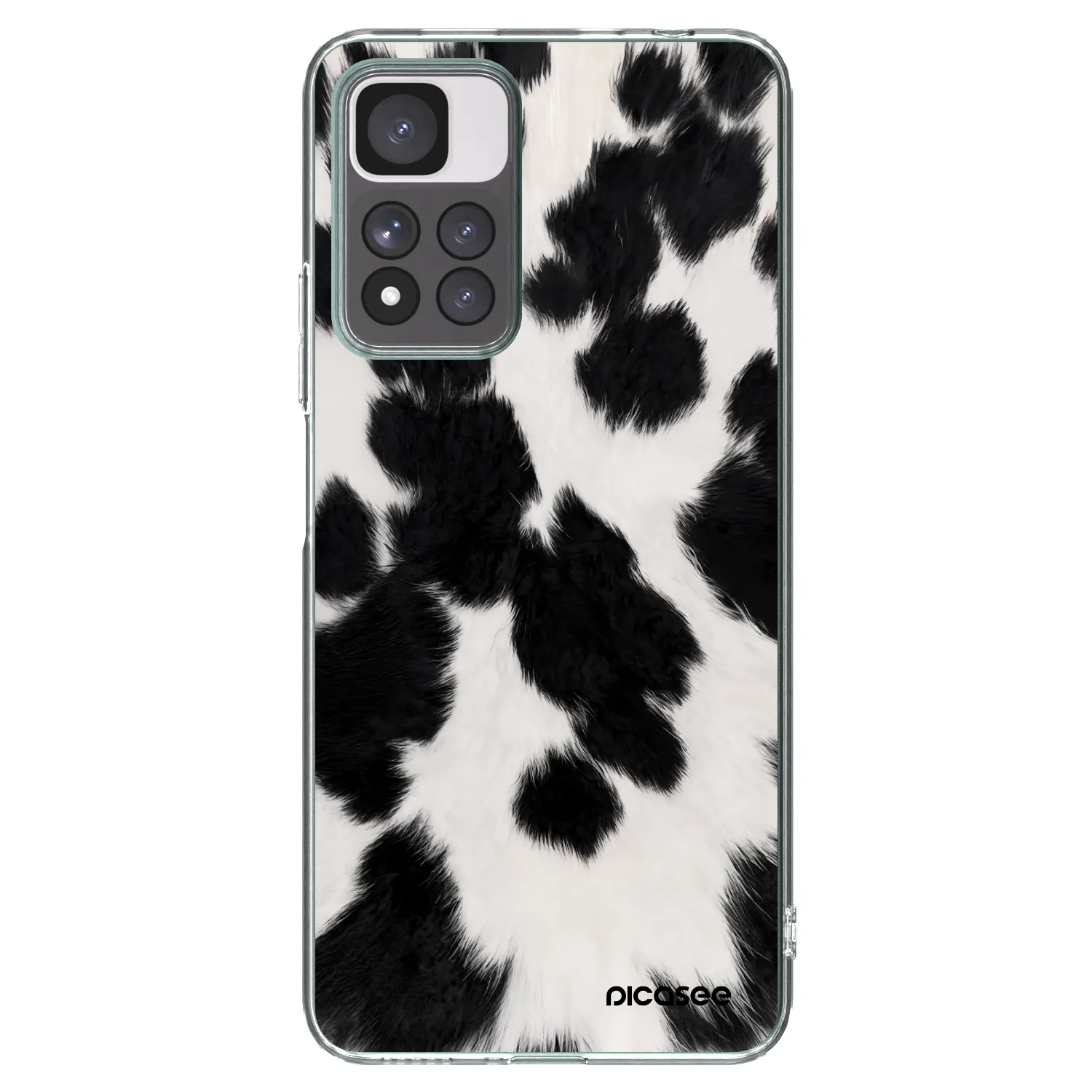 Picasee husă transparentă din silicon pentru Xiaomi Redmi Note 11 Pro+ 5G - Black Moo