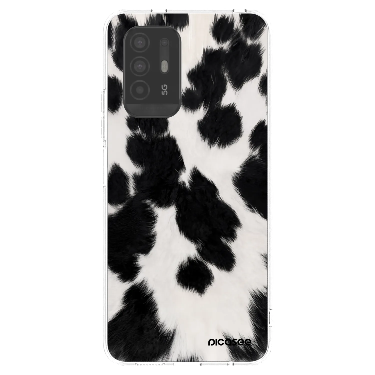 Picasee husă transparentă din silicon pentru OPPO A94 5G - Black Moo
