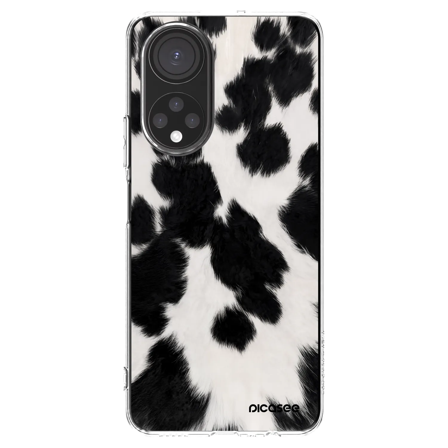 Picasee husă transparentă din silicon pentru Honor X7 - Black Moo