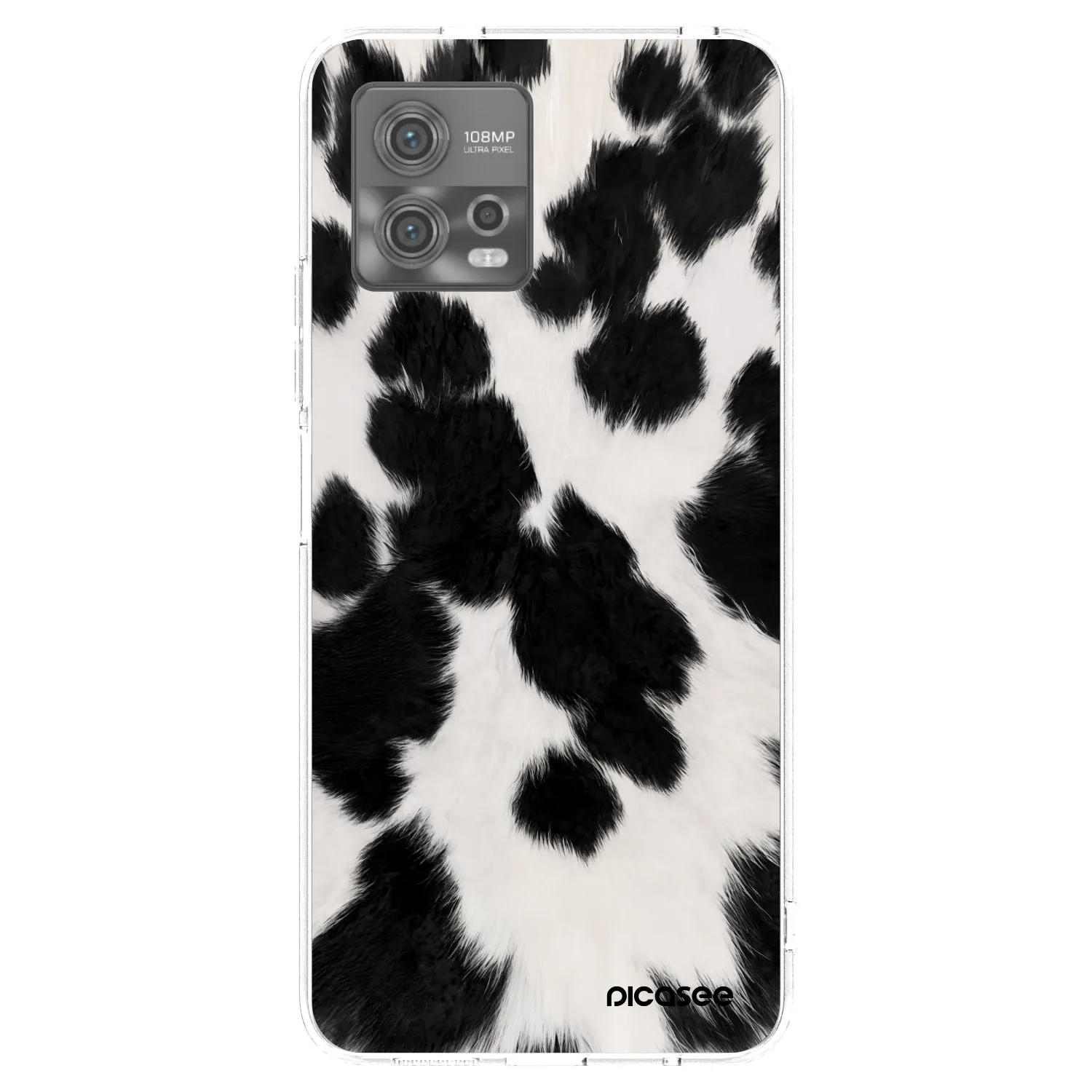 Picasee husă transparentă din silicon pentru Motorola Moto G72 - Black Moo