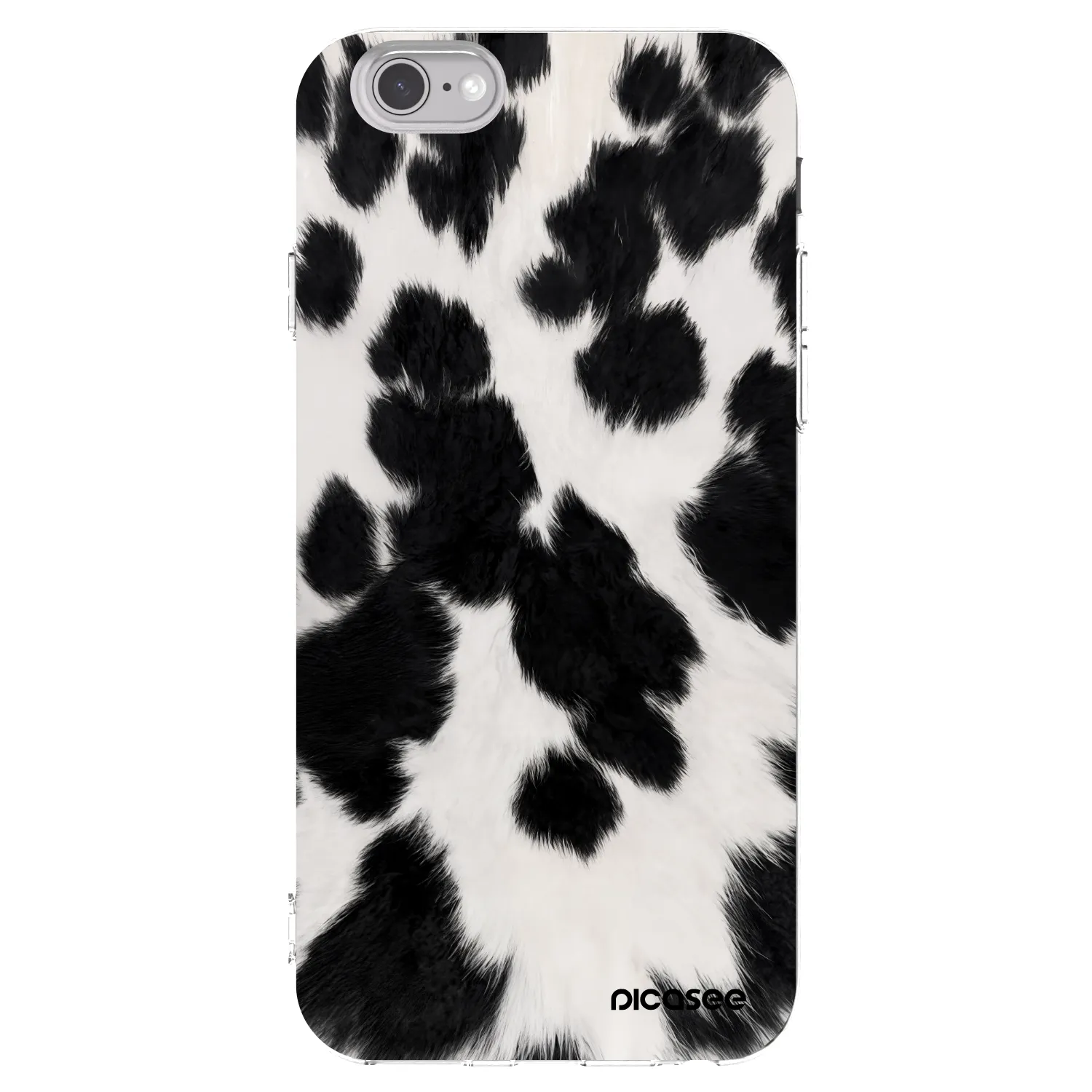 Picasee husă transparentă din silicon pentru Apple iPhone 6/6S - Black Moo