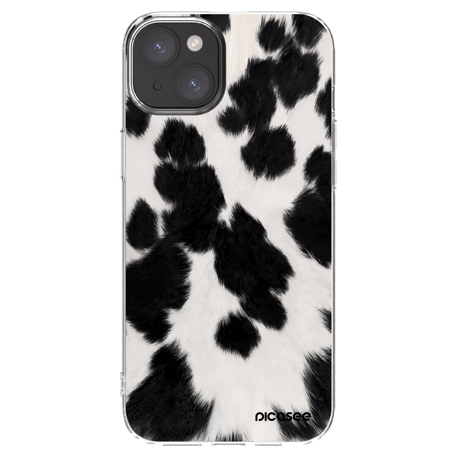 Picasee husă transparentă din silicon pentru Apple iPhone 15 Plus - Black Moo