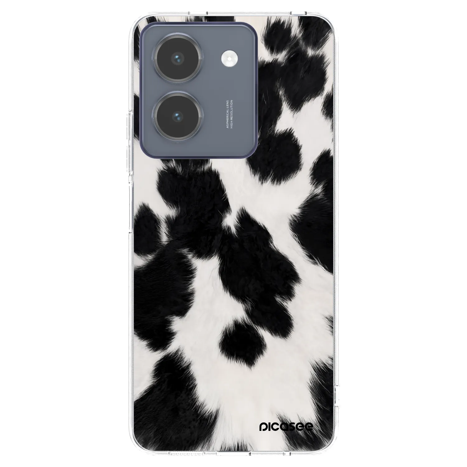 Picasee husă transparentă din silicon pentru Vivo Y36 4G - Black Moo