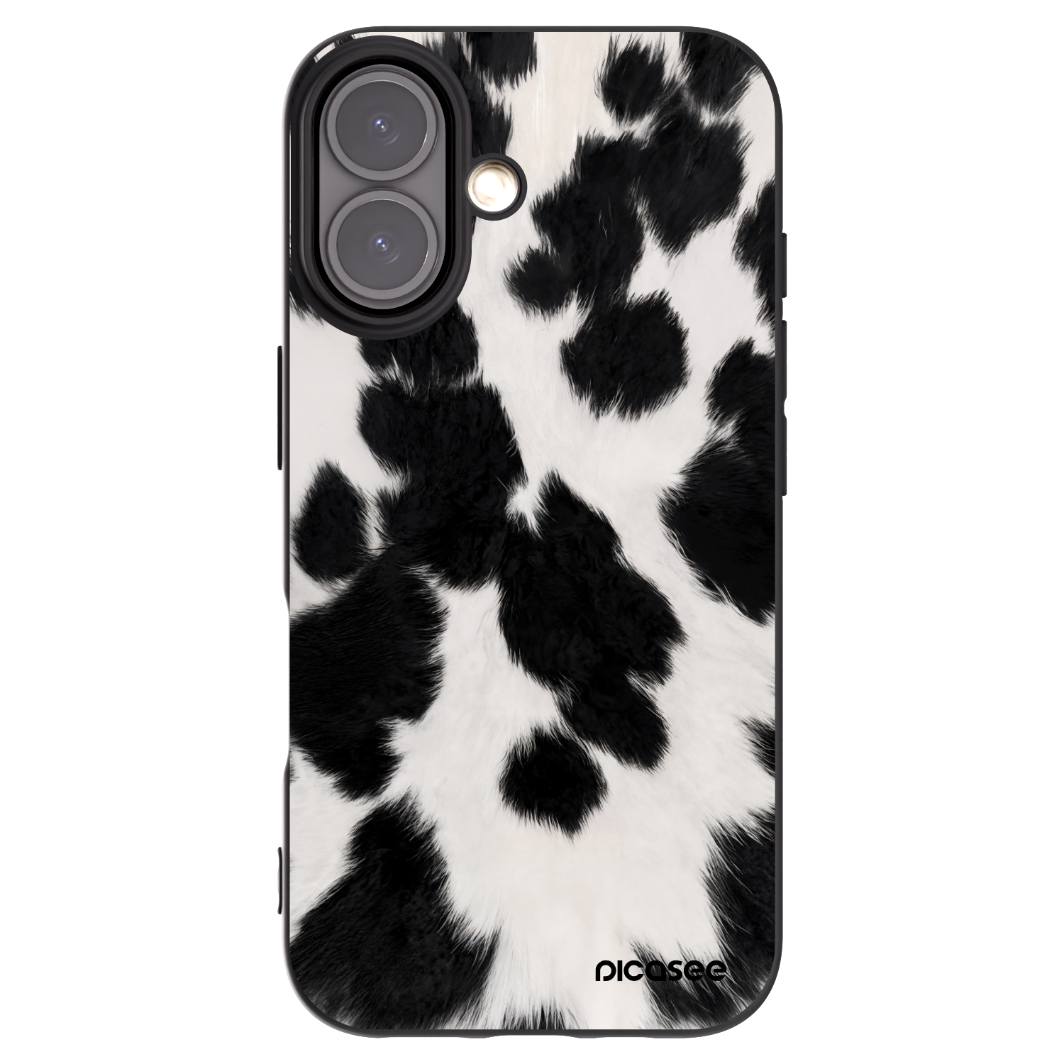 Picasee husă neagră din silicon pentru Apple iPhone 16 - Black Moo