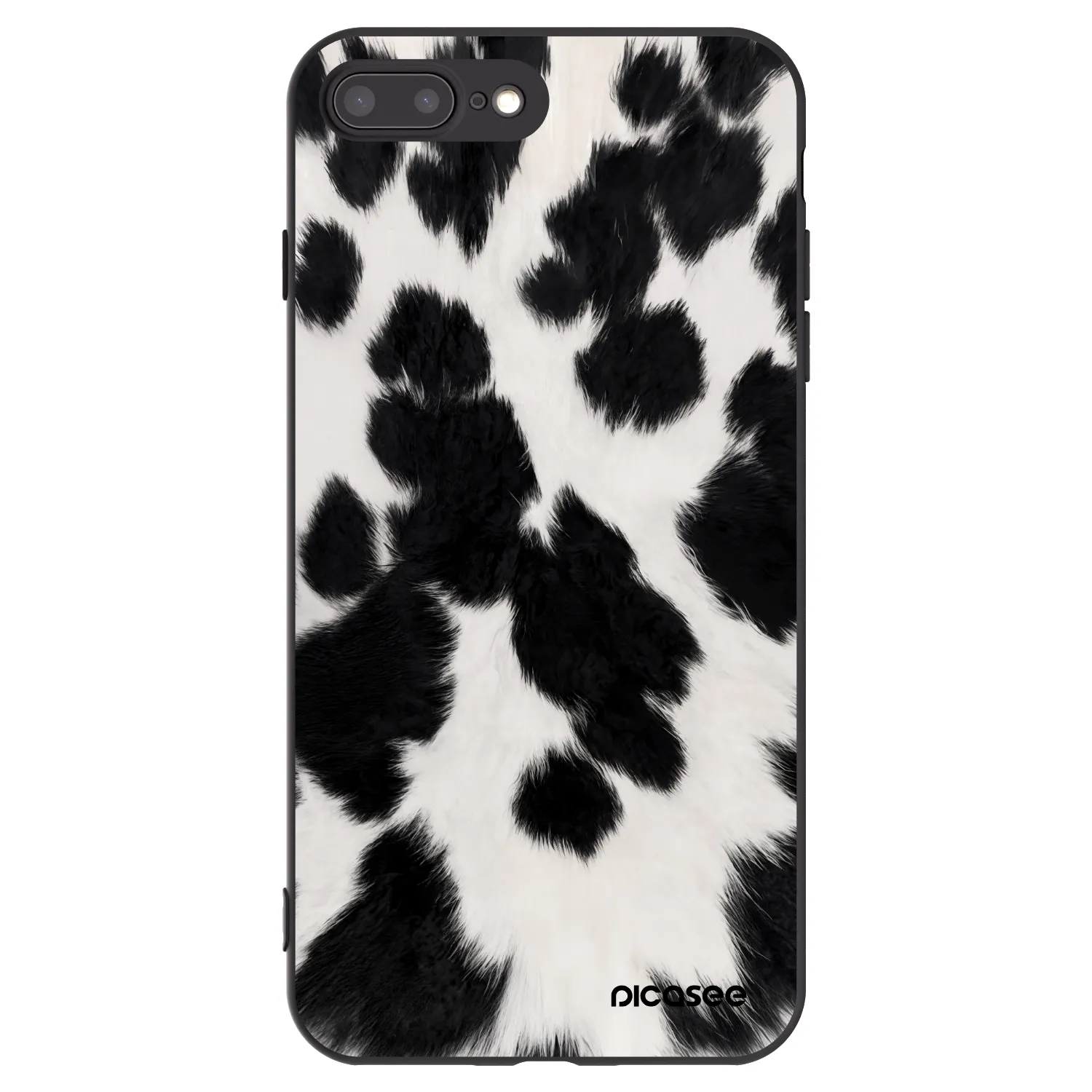 Picasee husă neagră din silicon pentru Apple iPhone 8 Plus - Black Moo