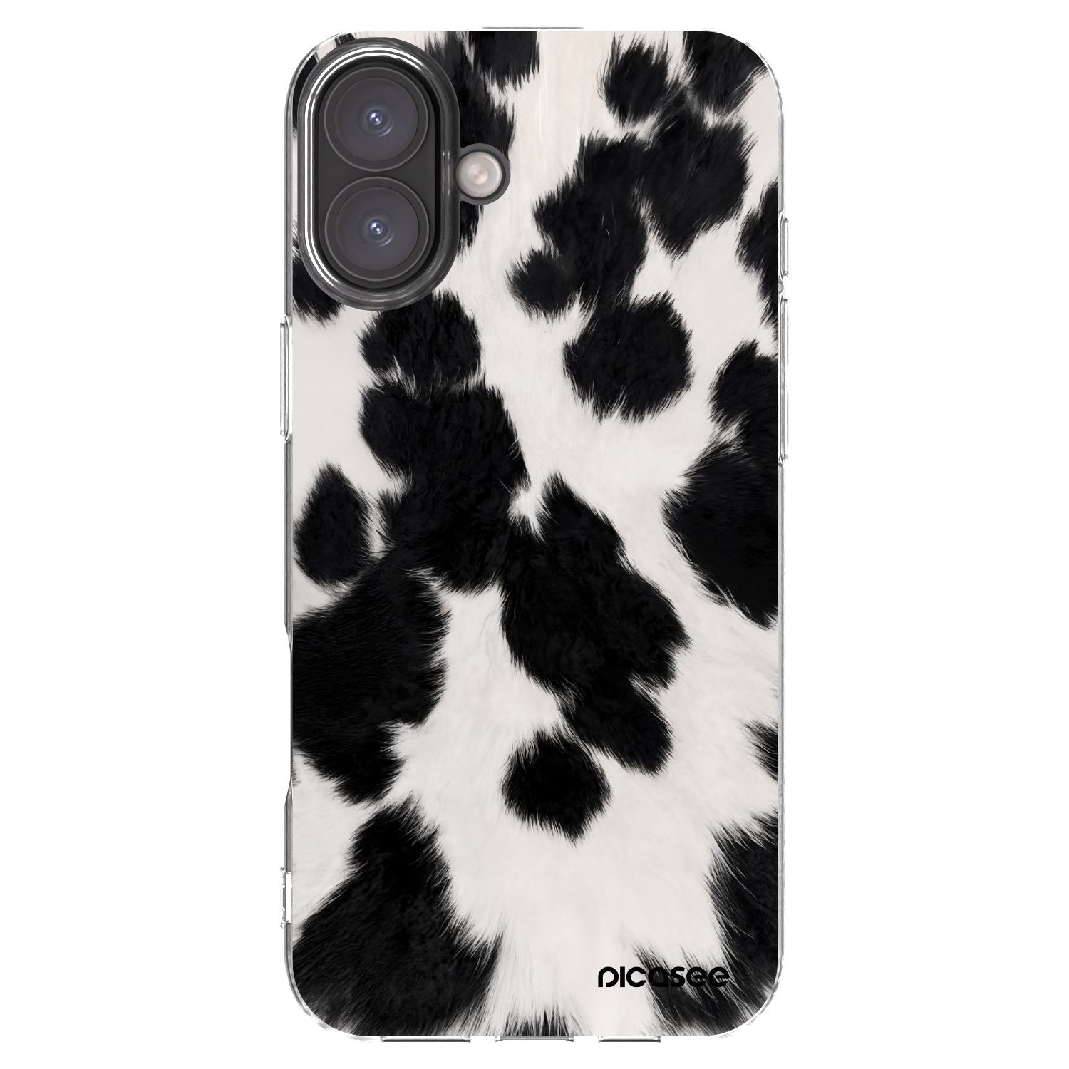 Picasee husă transparentă din silicon pentru Apple iPhone 16 Plus - Black Moo