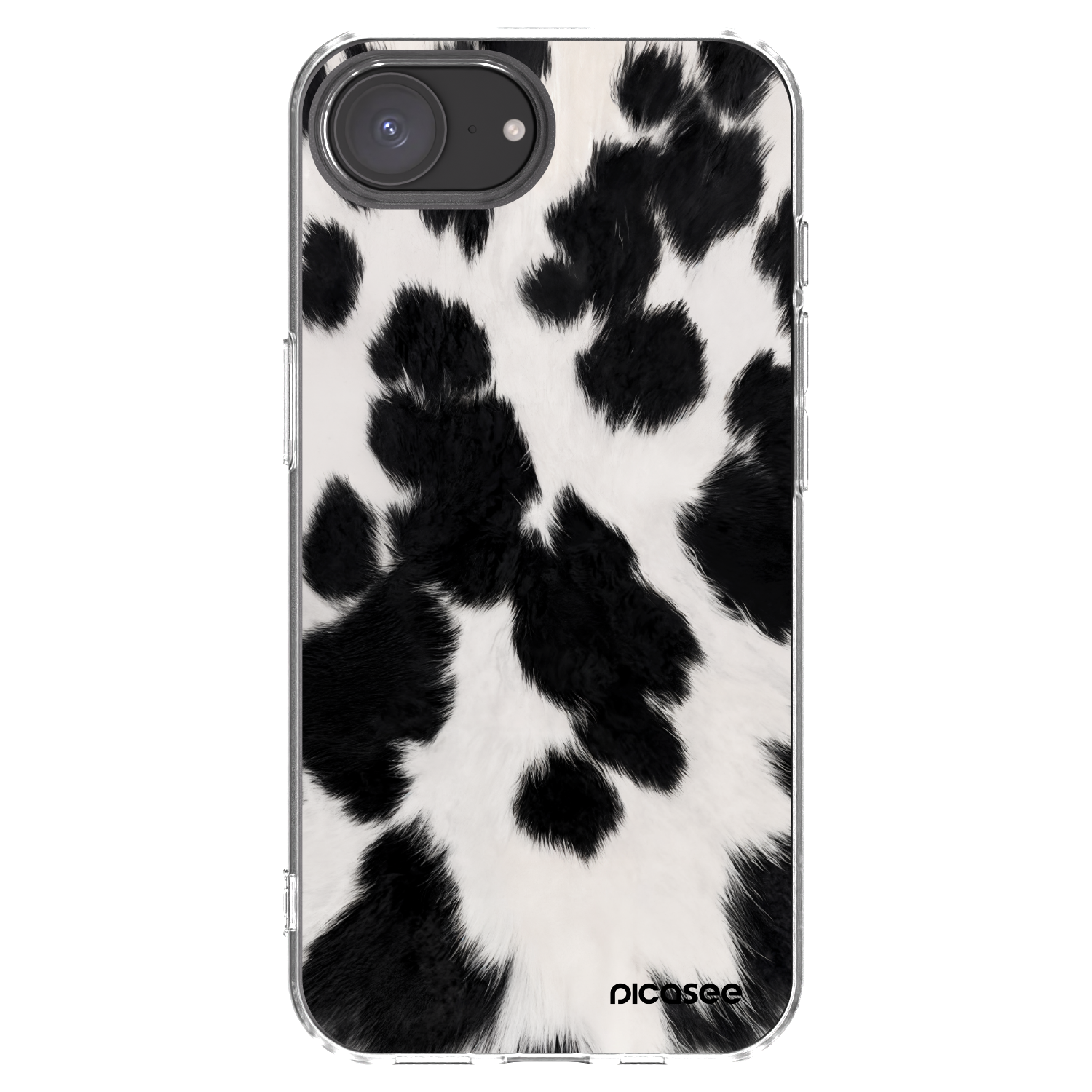 Picasee husă transparentă din silicon pentru Apple iPhone 16e - Black Moo