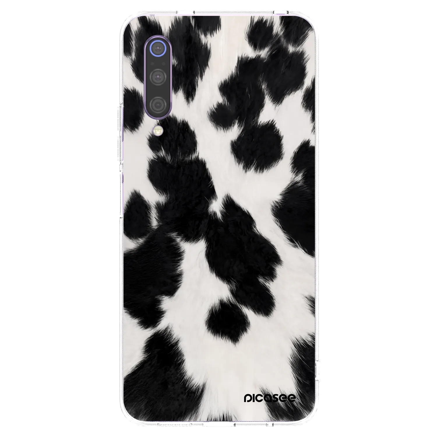 Picasee husă transparentă din silicon pentru Xiaomi Mi 9 - Black Moo