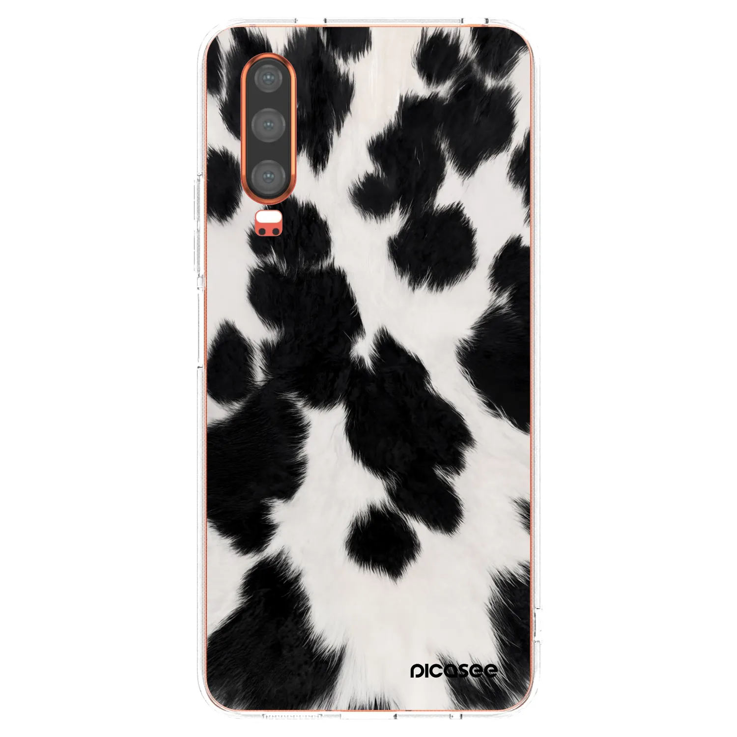 Picasee husă transparentă din silicon pentru Huawei P30 - Black Moo
