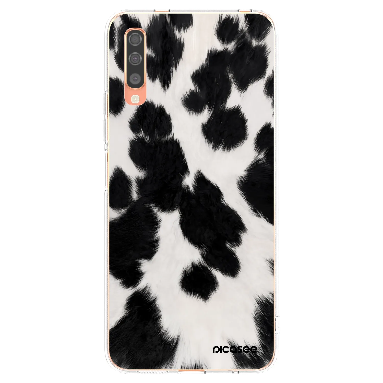 Picasee husă transparentă din silicon pentru Samsung Galaxy A70 A705F - Black Moo