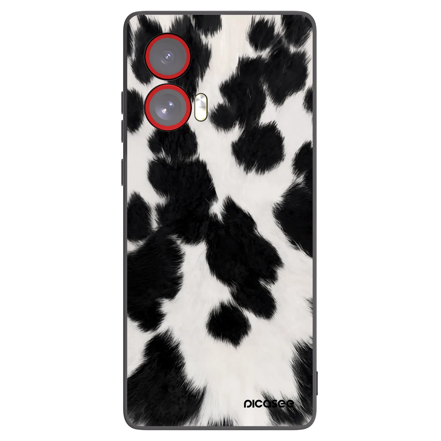 Picasee husă neagră din silicon pentru Motorola Edge 50 Fusion - Black Moo