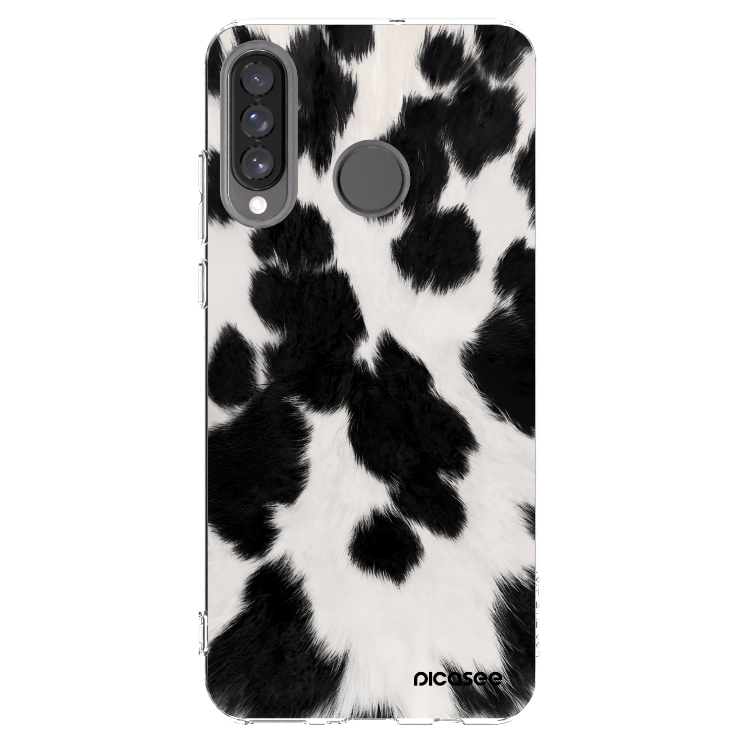 Picasee husă transparentă din silicon pentru Huawei P30 Lite - Black Moo