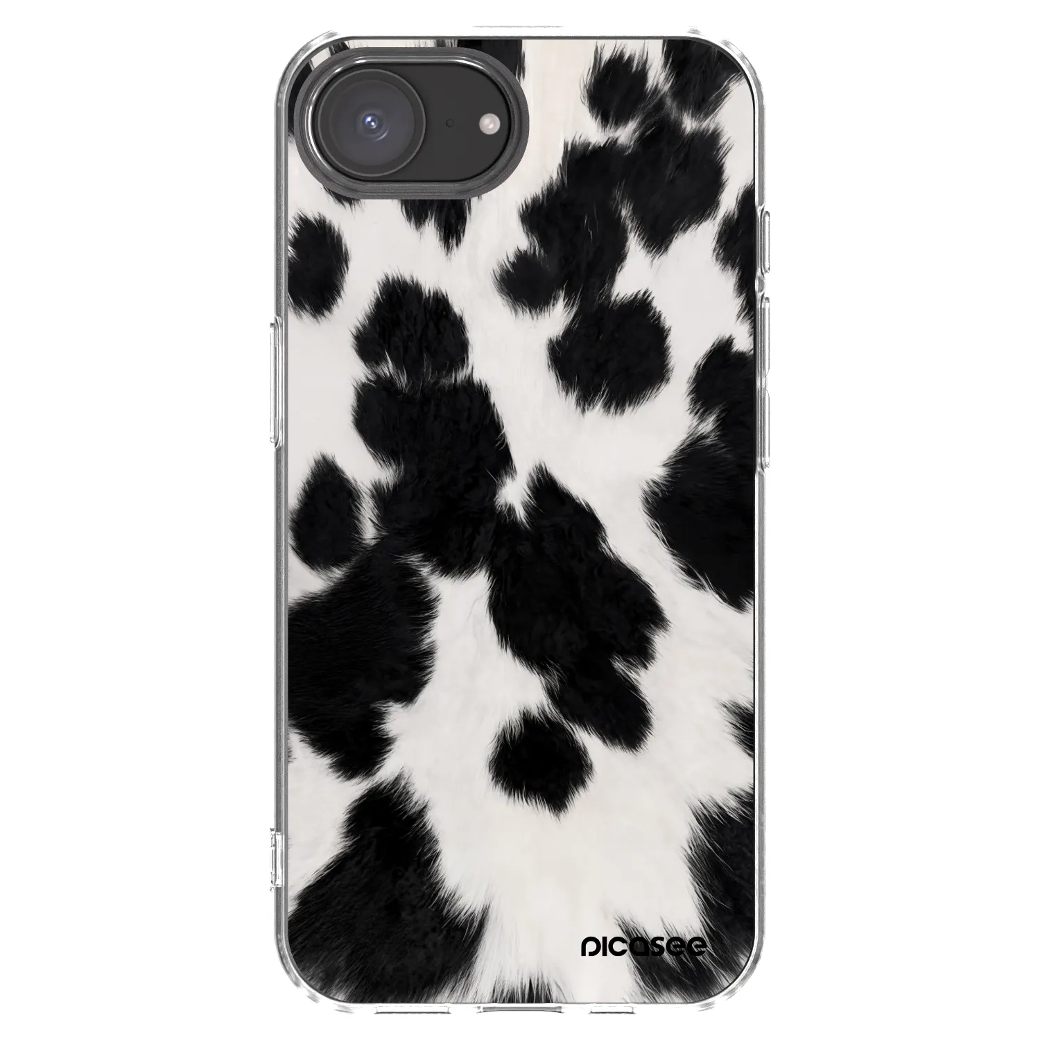 Picasee husă transparentă din silicon pentru Apple iPhone 17e - Black Moo