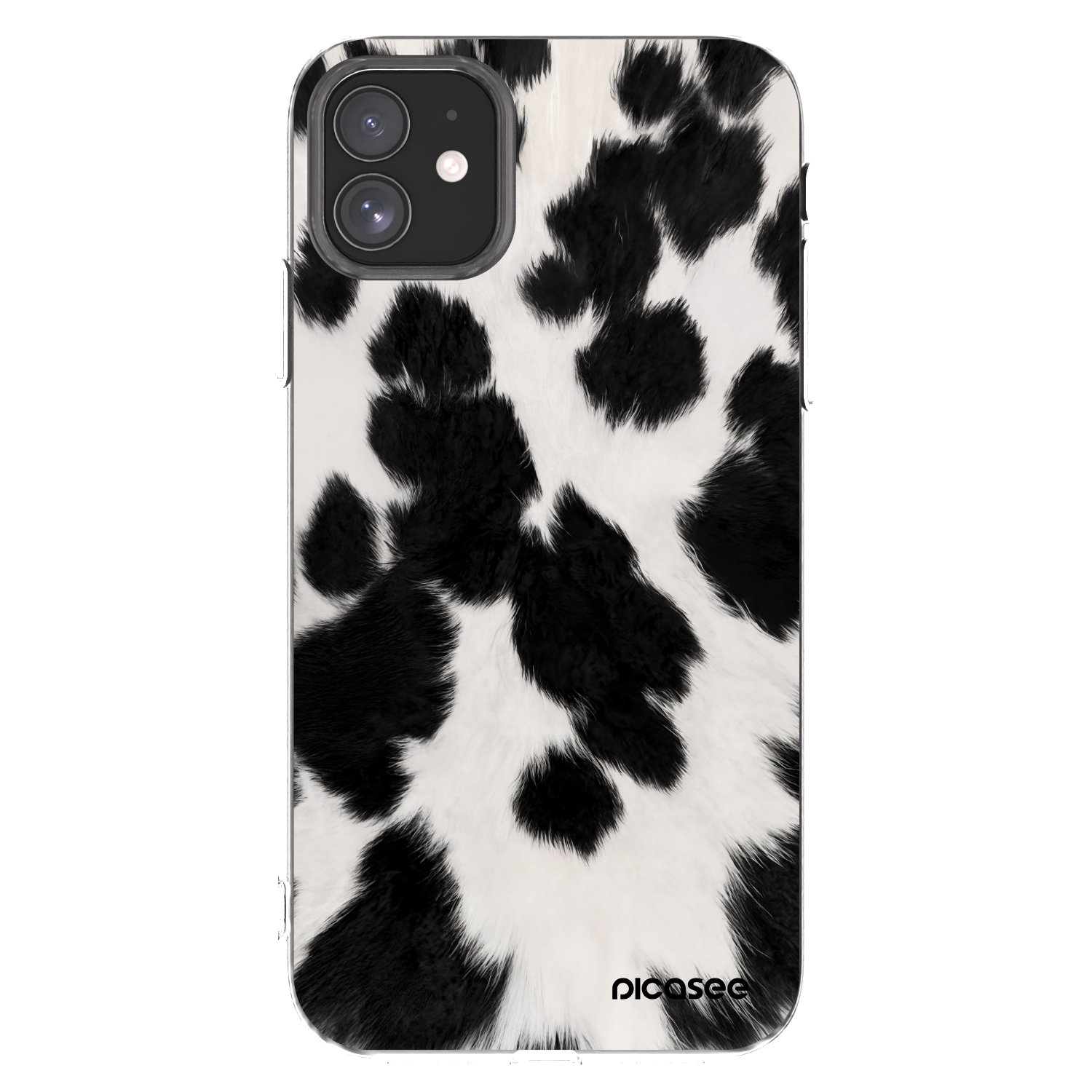 Picasee husă transparentă din silicon pentru Apple iPhone 11 - Black Moo