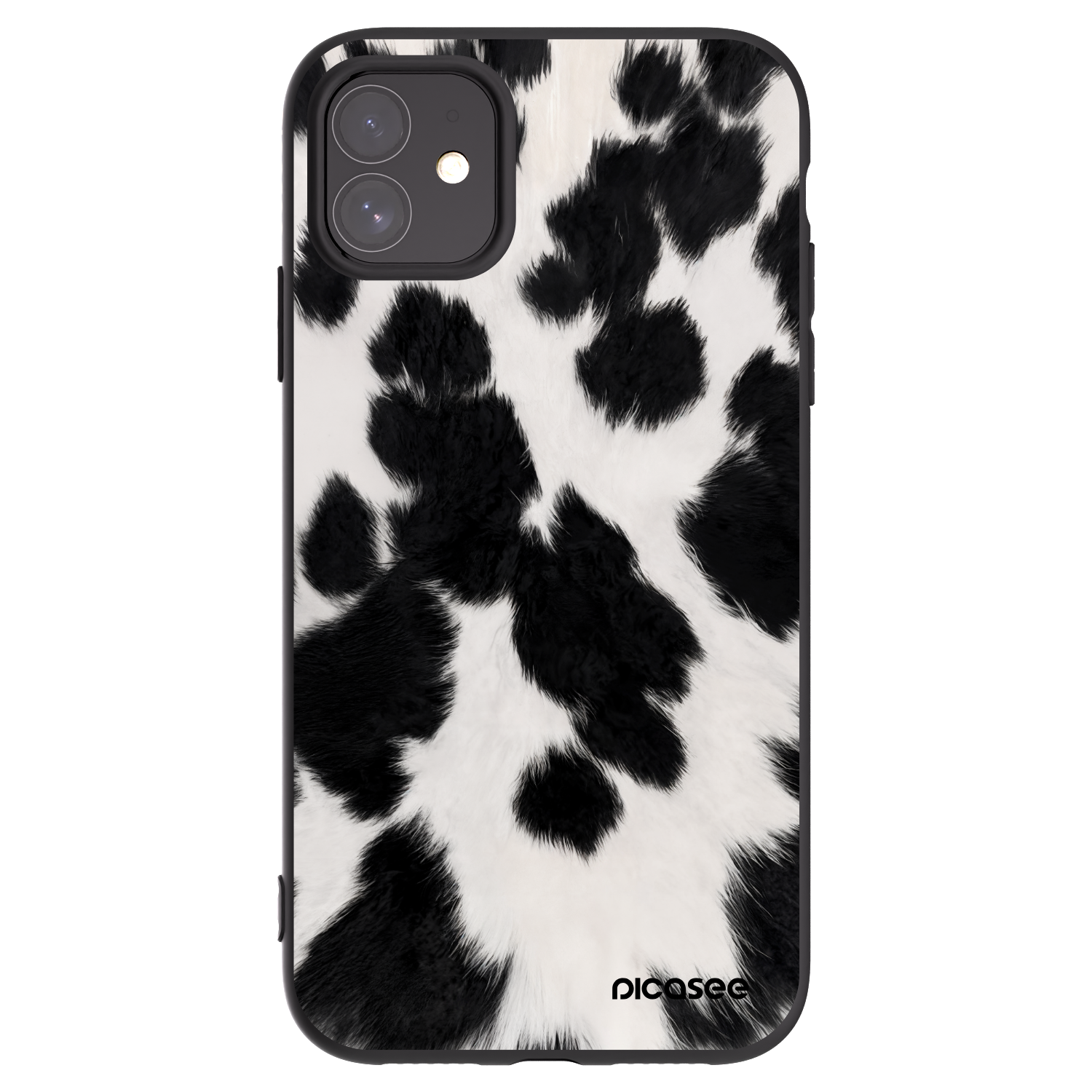 Picasee husă neagră din silicon pentru Apple iPhone 11 - Black Moo