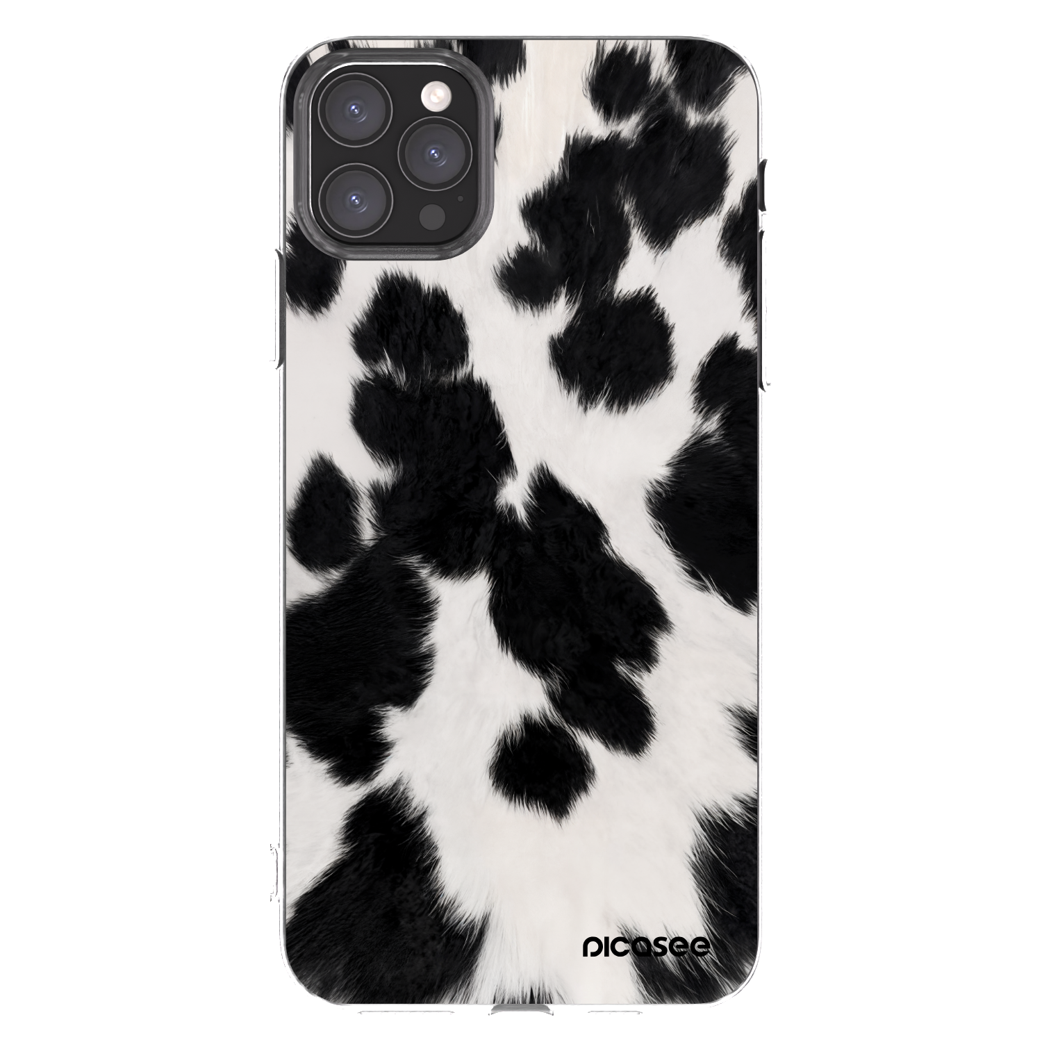 Picasee husă transparentă din silicon pentru Apple iPhone 11 Pro Max - Black Moo