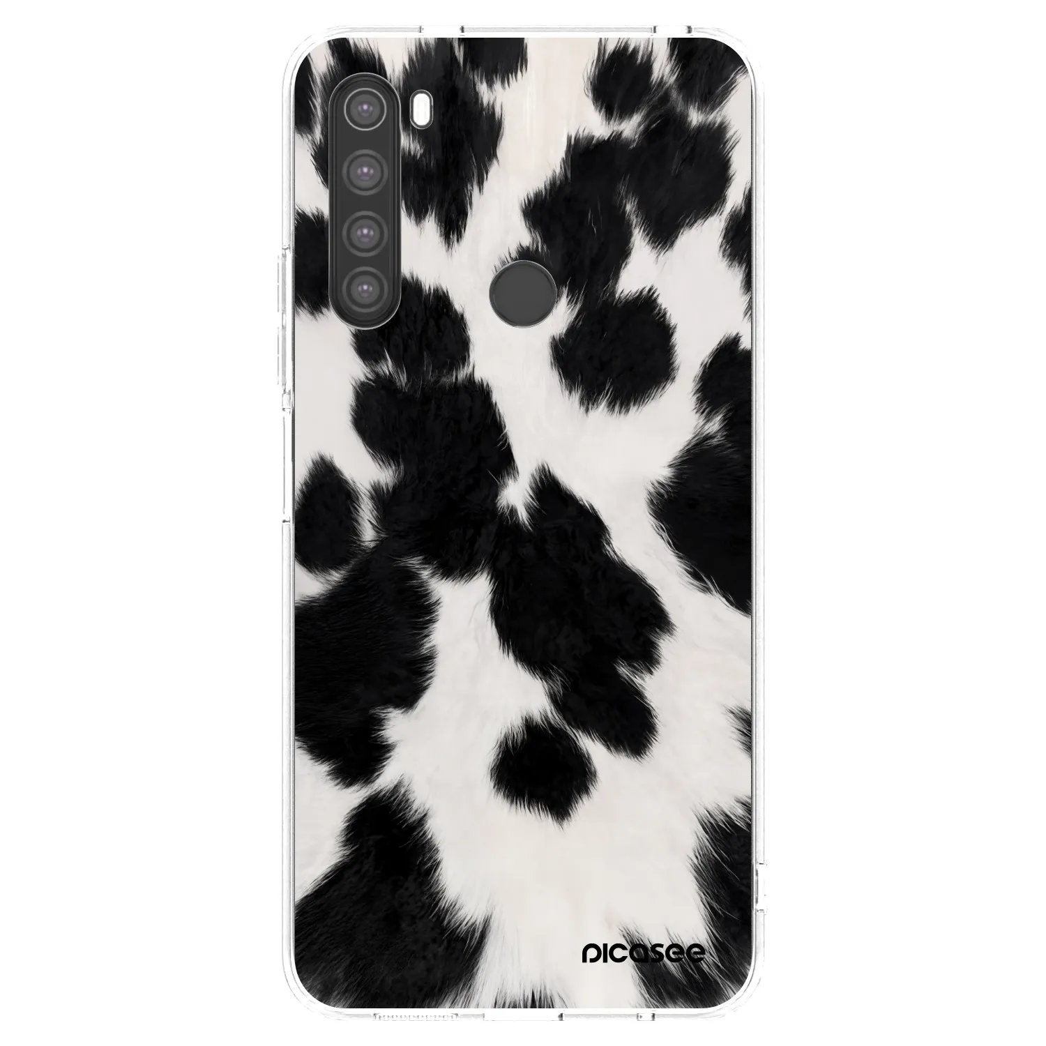 Picasee husă transparentă din silicon pentru Xiaomi Redmi Note 8 - Black Moo