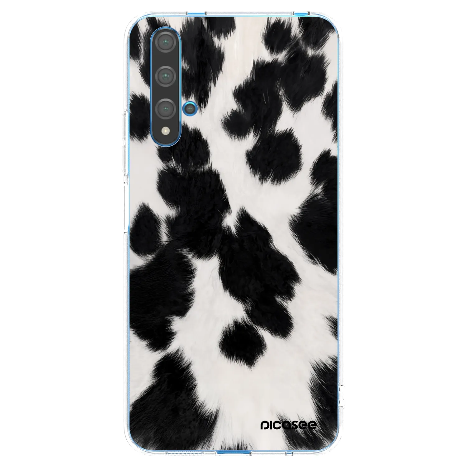 Picasee husă transparentă din silicon pentru Huawei Nova 5T - Black Moo