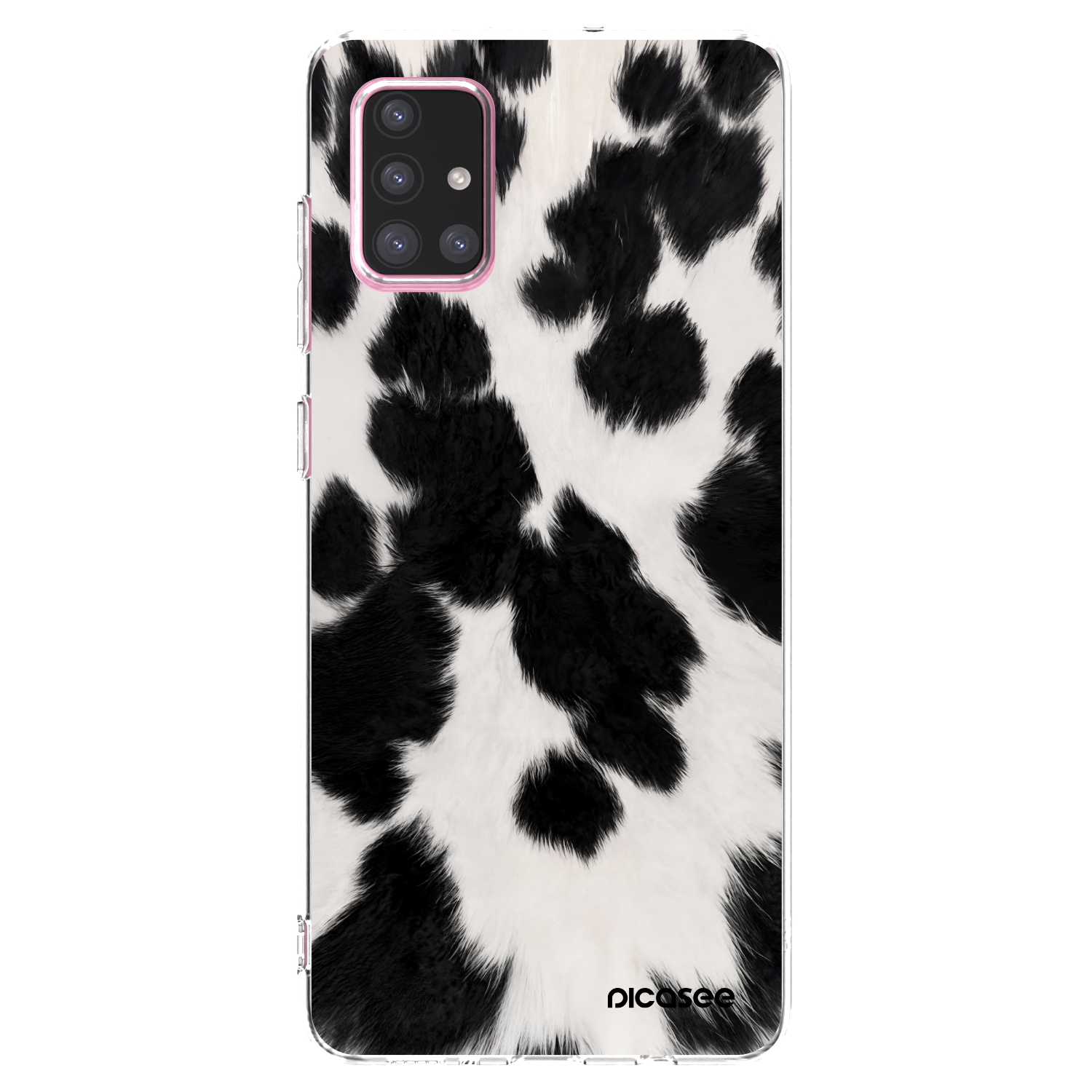 Picasee husă transparentă din silicon pentru Samsung Galaxy A71 A715F - Black Moo