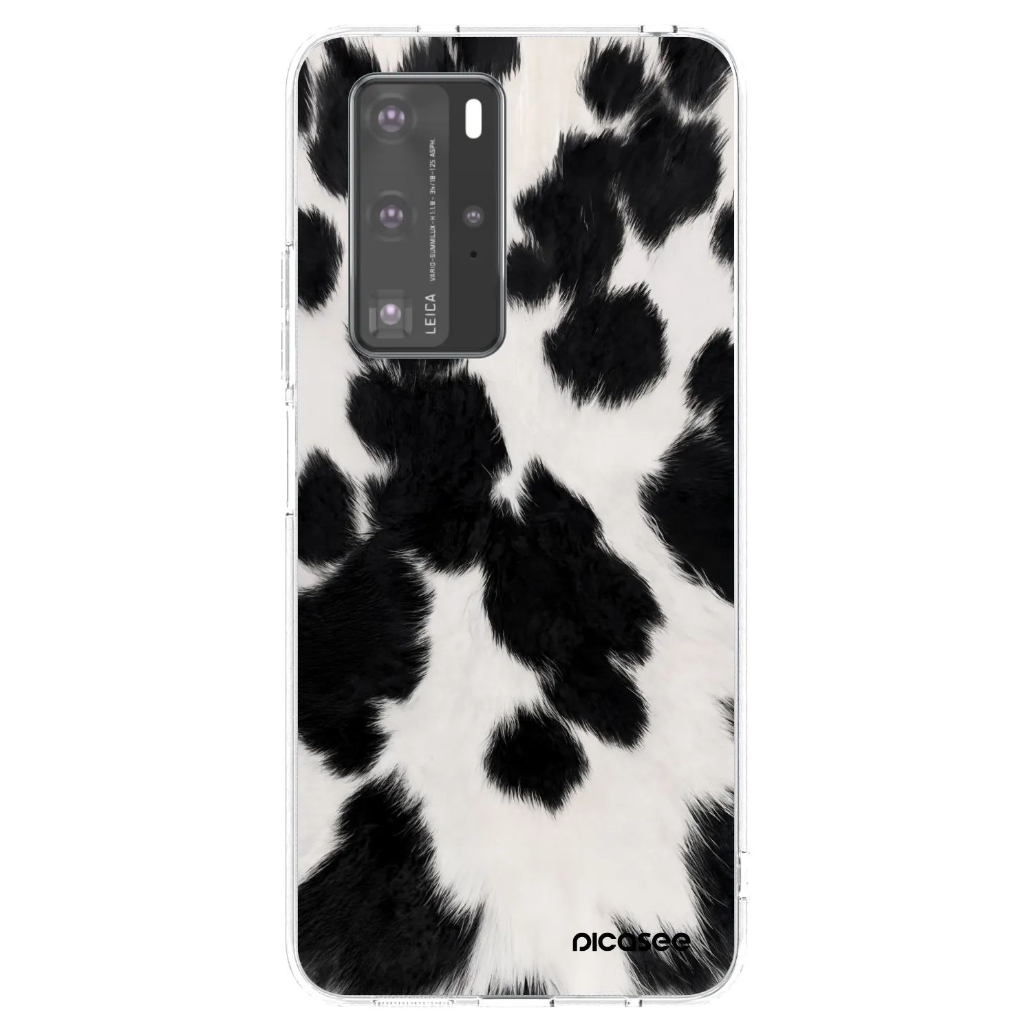 Picasee husă transparentă din silicon pentru Huawei P40 Pro - Black Moo