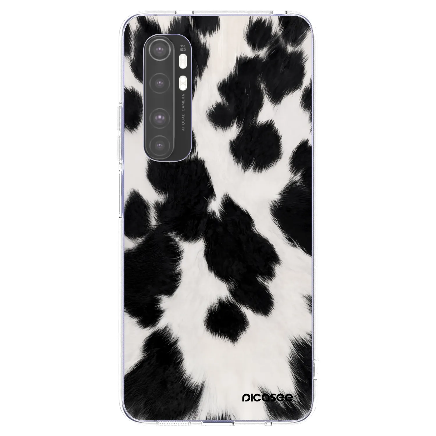 Picasee husă transparentă din silicon pentru Xiaomi Mi Note 10 Lite - Black Moo