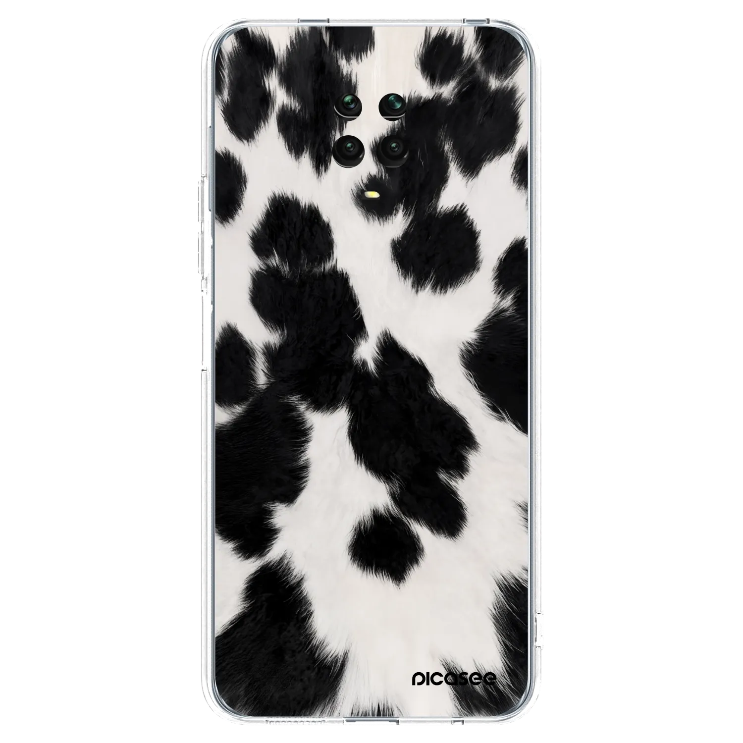 Picasee husă transparentă din silicon pentru Xiaomi Redmi Note 9S - Black Moo