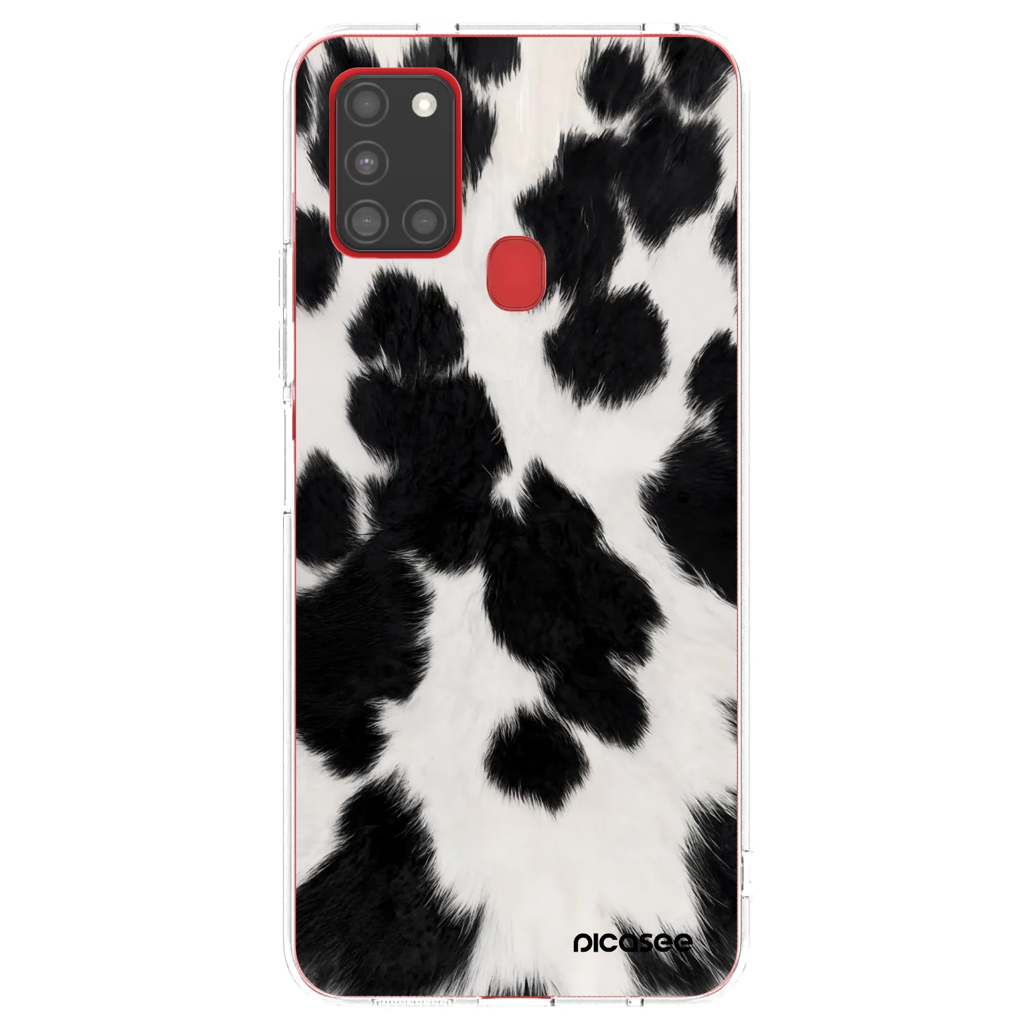 Picasee husă transparentă din silicon pentru Samsung Galaxy A21s - Black Moo