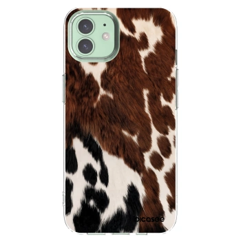 Picasee husă transparentă din silicon pentru Apple iPhone 12 - Rust