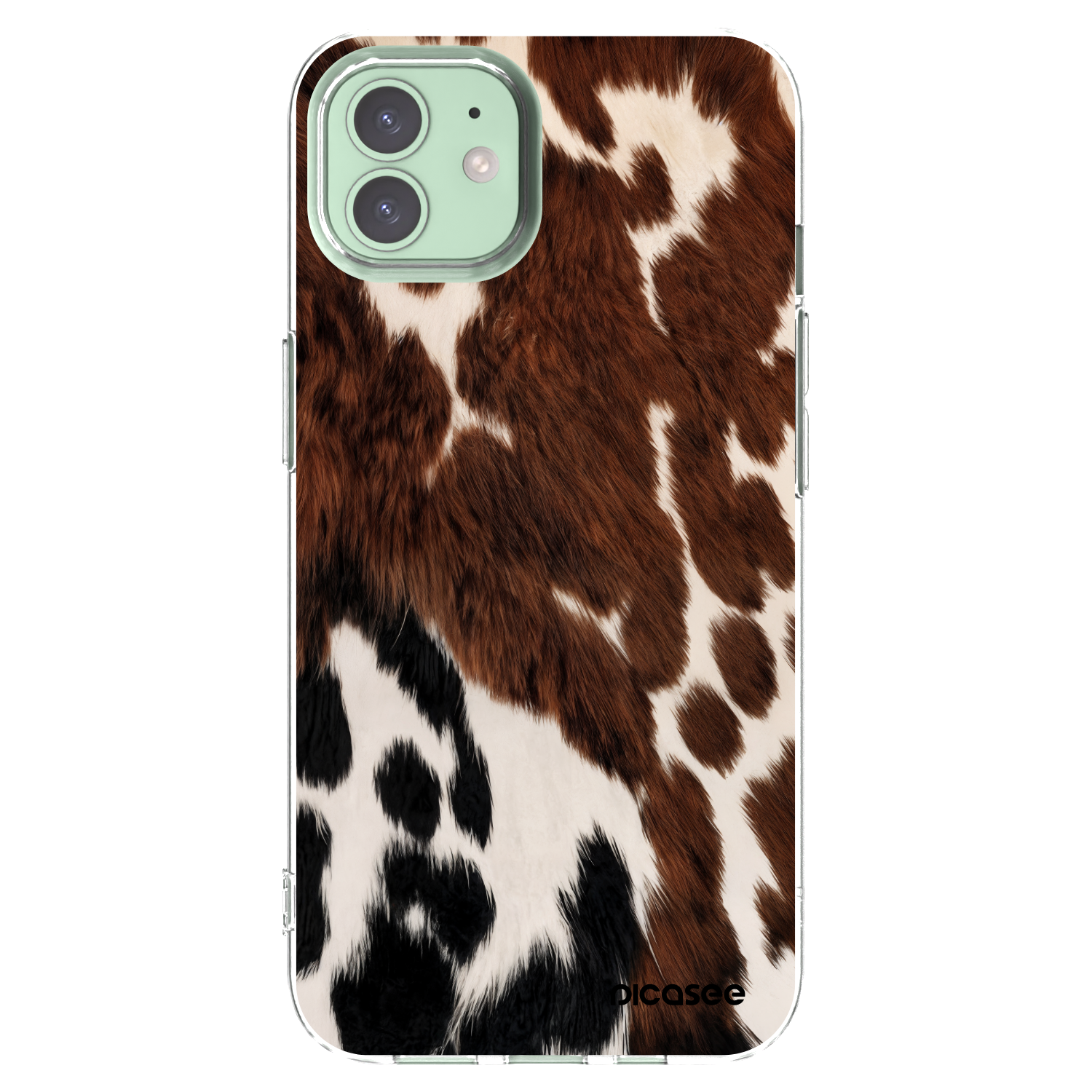 Picasee husă transparentă din silicon pentru Apple iPhone 12 - Rust