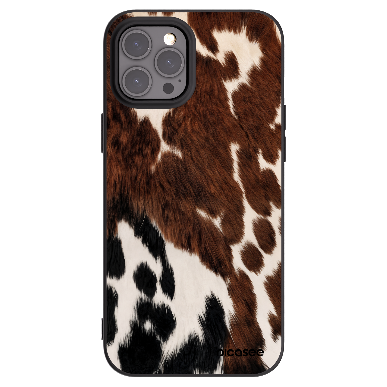 Picasee husă neagră din silicon pentru Apple iPhone 12 Pro Max - Rust