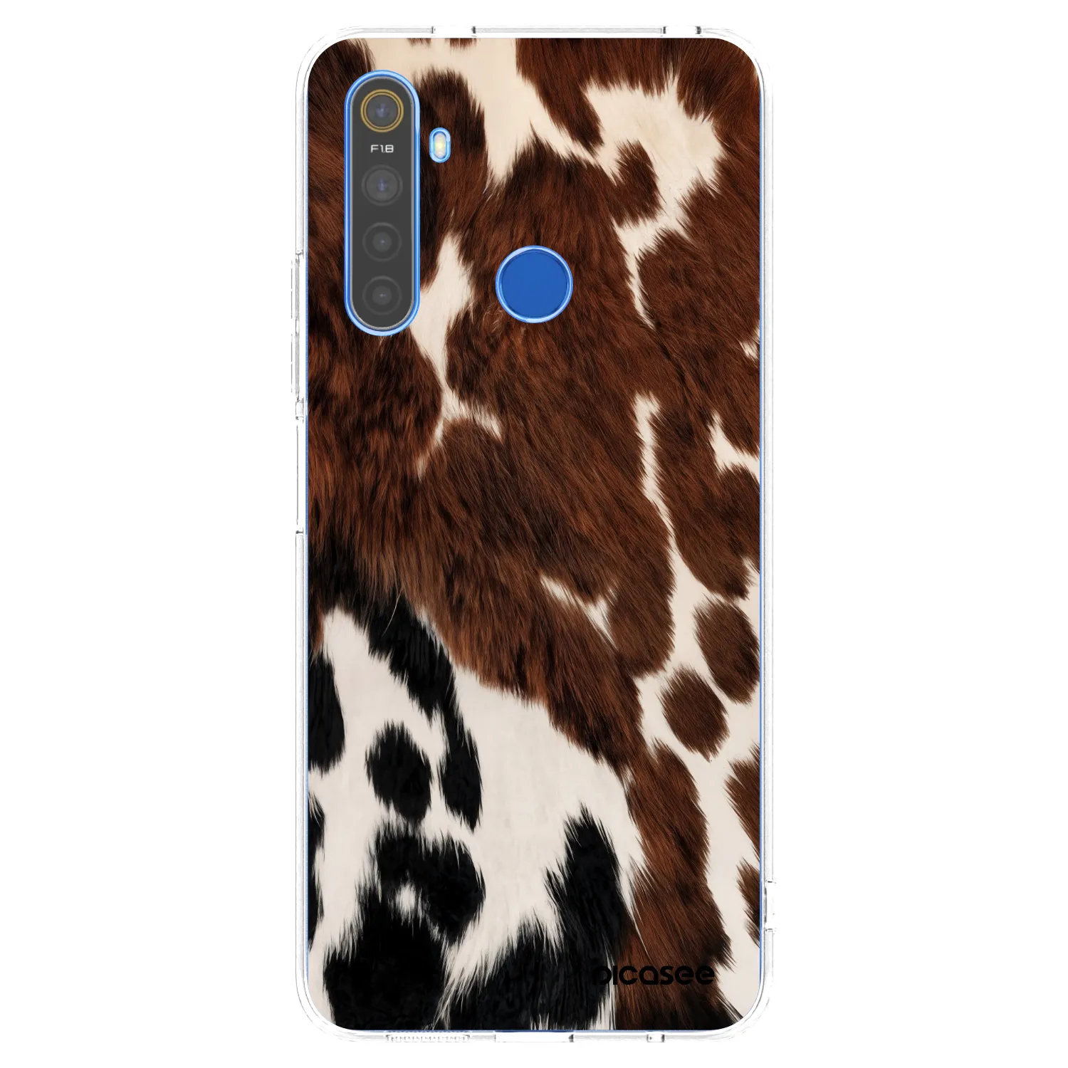 Picasee husă transparentă din silicon pentru Realme 5 - Rust