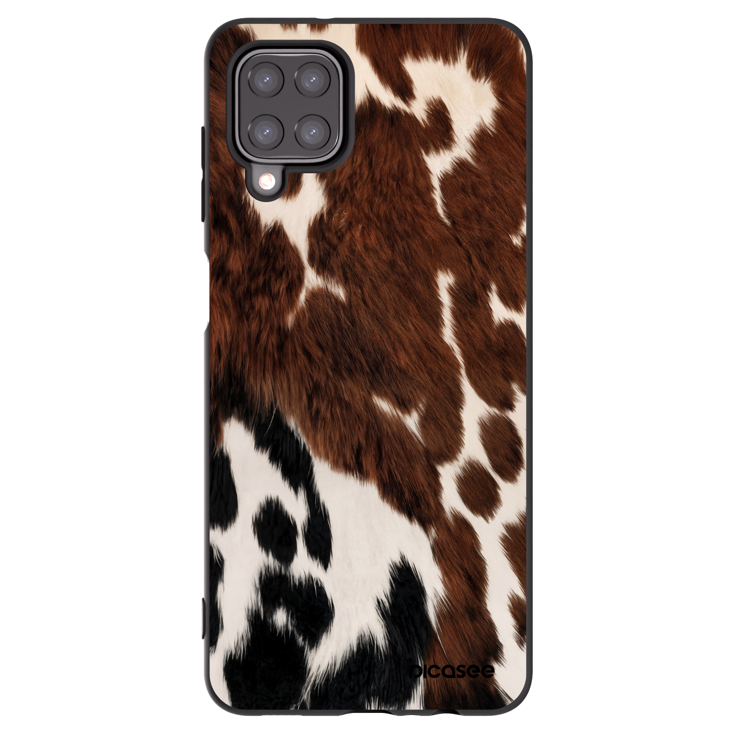 Picasee husă neagră din silicon pentru Samsung Galaxy A12 A125F - Rust