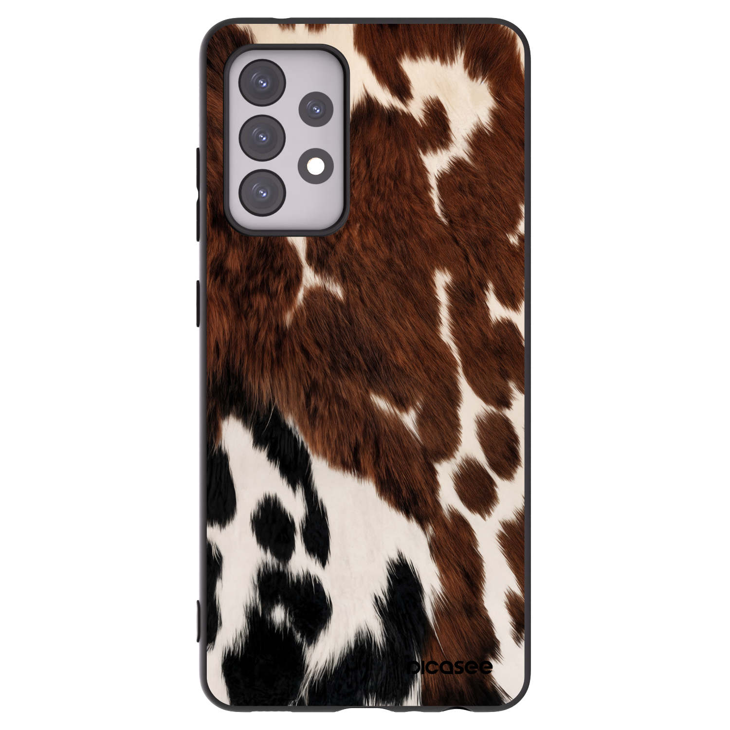 Picasee husă neagră din silicon pentru Samsung Galaxy A52 5G A525F - Rust