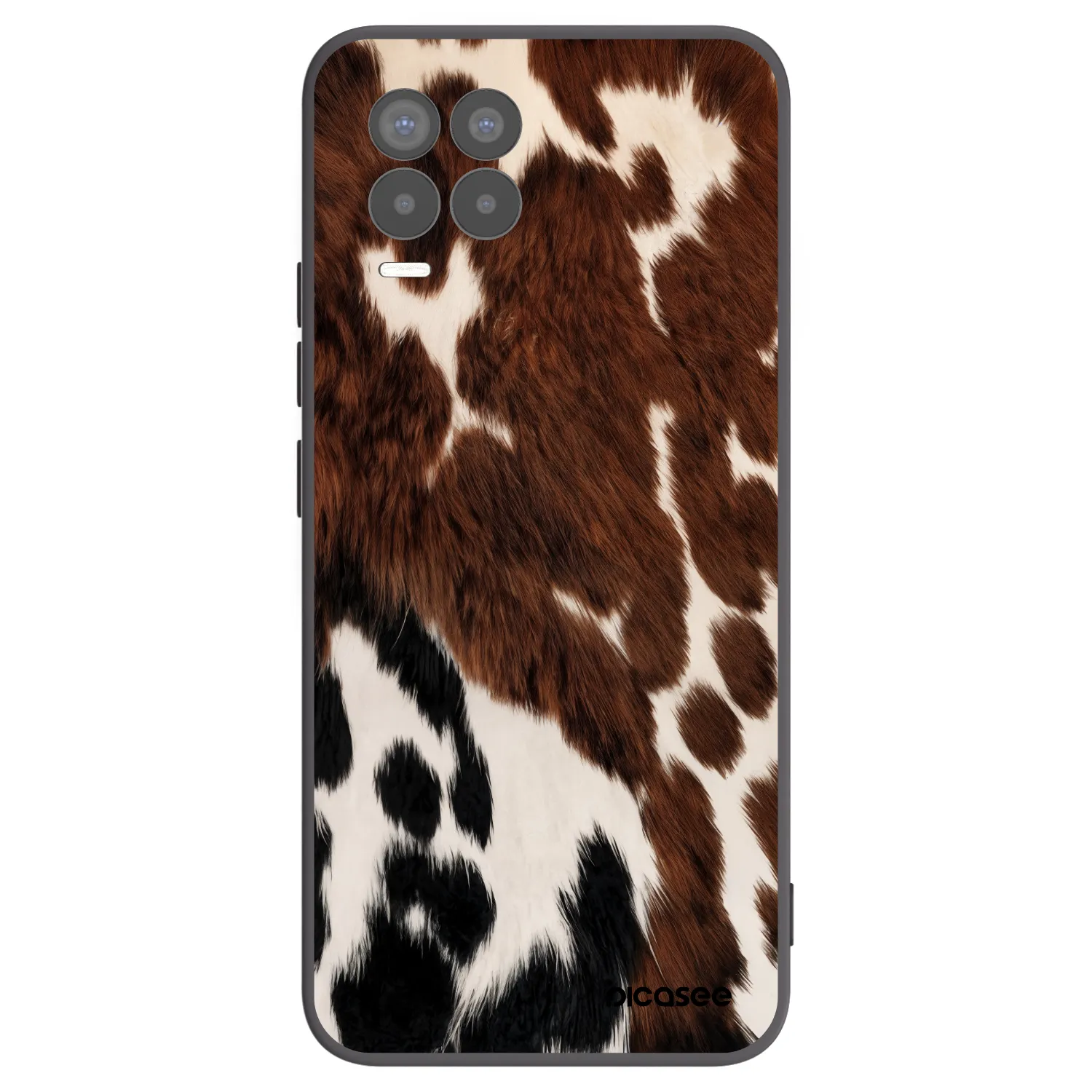 Picasee husă neagră din silicon pentru Realme 8 4G - Rust