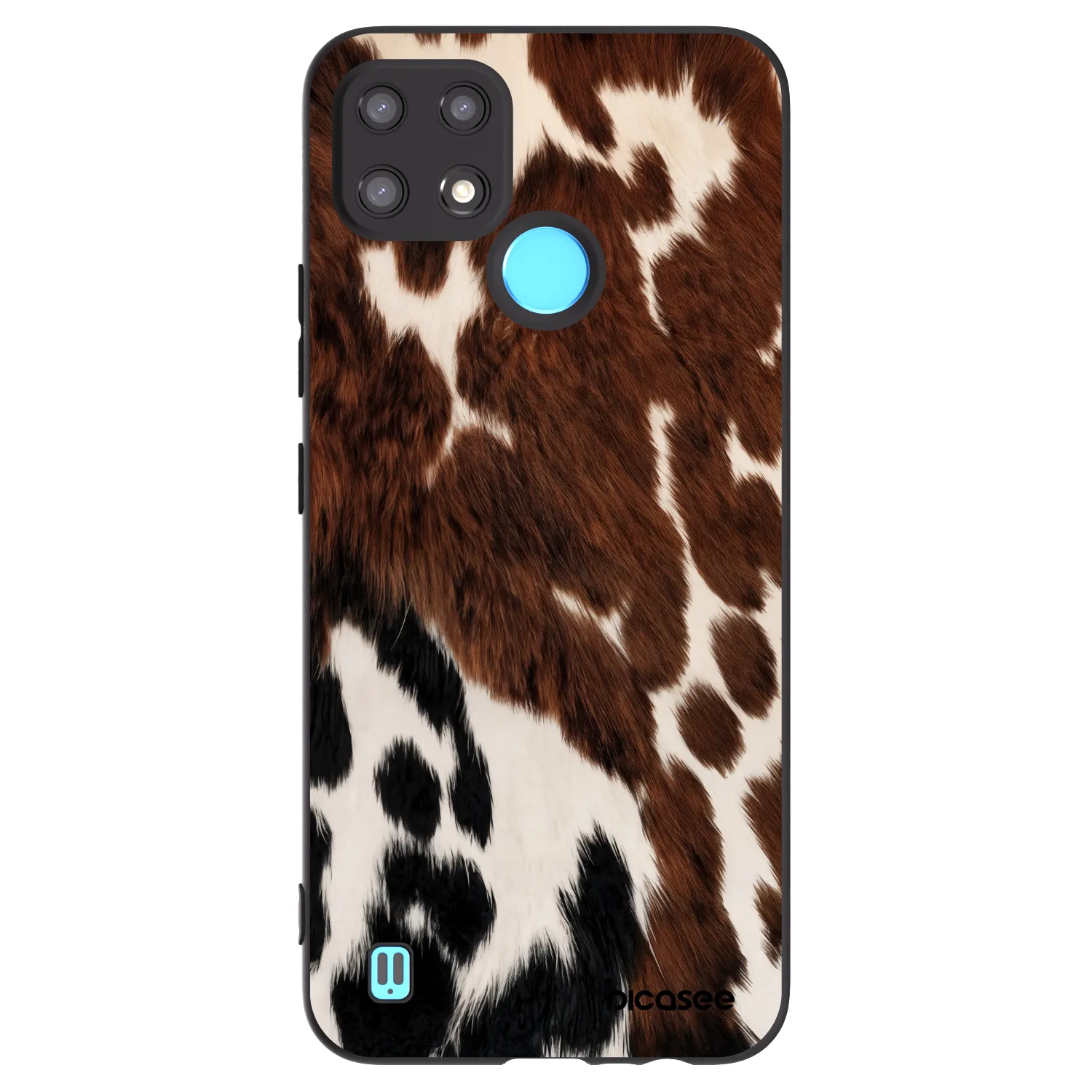 Picasee husă neagră din silicon pentru Realme C21 - Rust