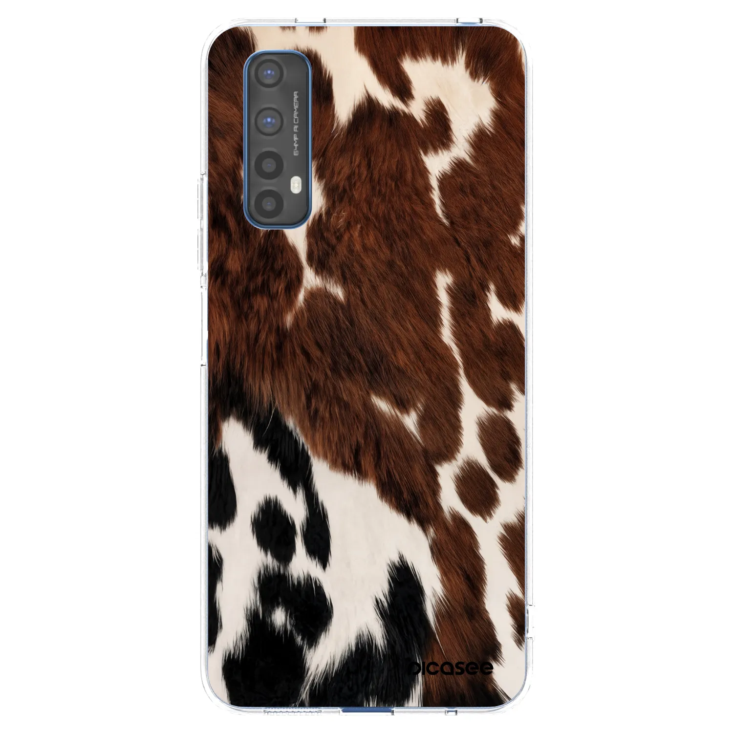 Picasee husă transparentă din silicon pentru Realme 7 - Rust