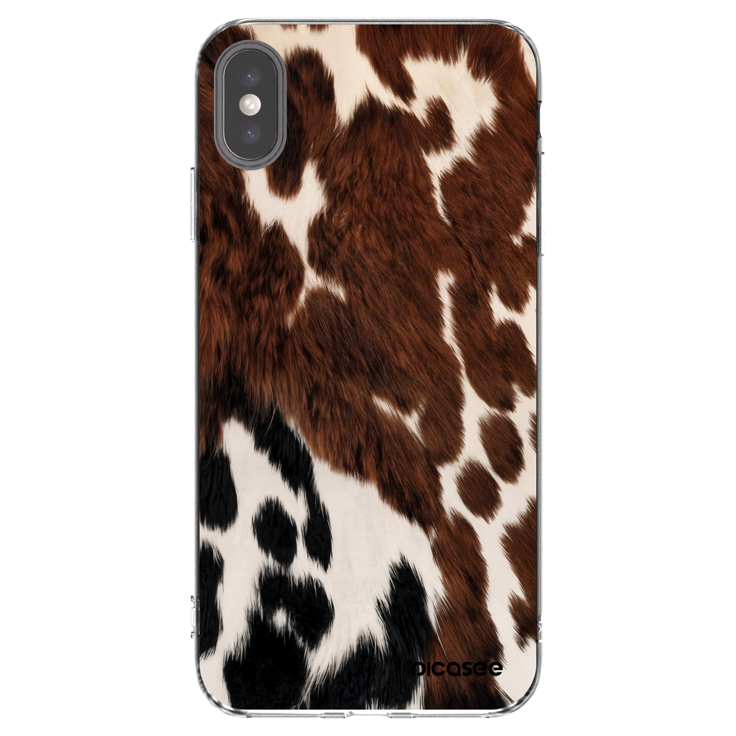 Picasee husă transparentă din silicon pentru Apple iPhone XS Max - Rust